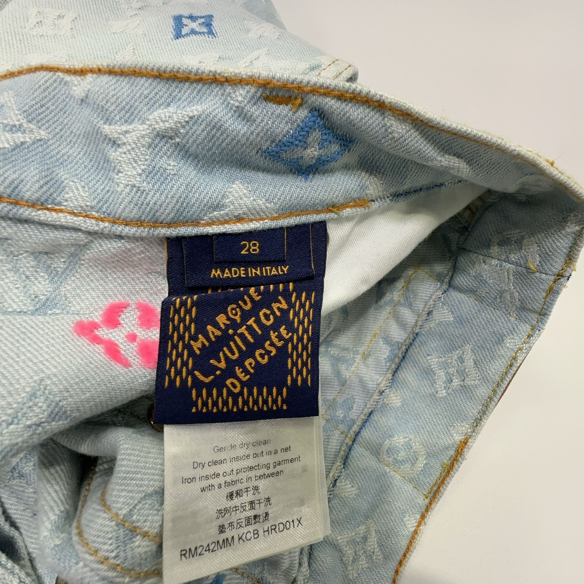 Louis Vuitton Louis Vuitton x Tyler Craggy Monogram Denim Size 28 Size US 28 / EU 44 - 3 Thumbnail