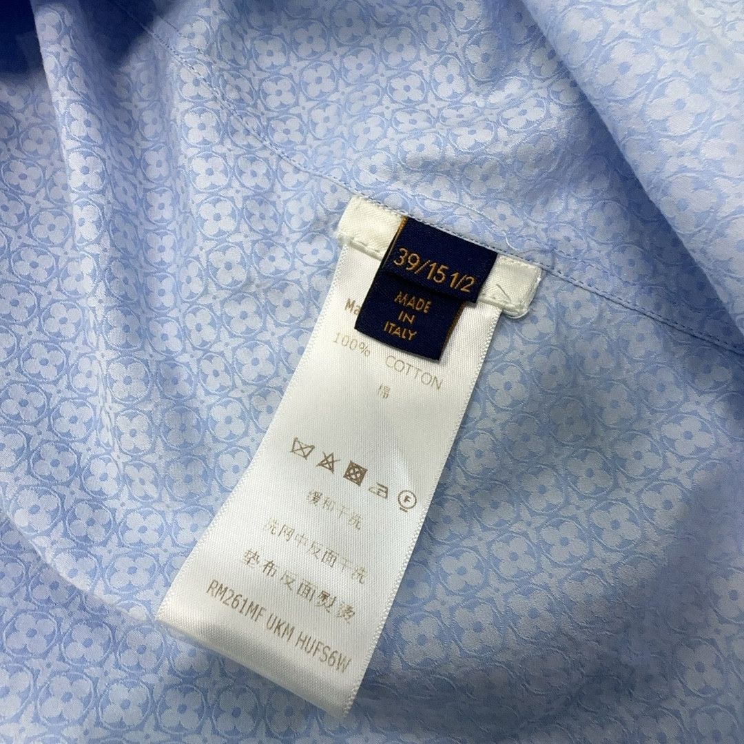 Louis Vuitton Louis Vuitton Monogram Jacquard Shirt Size 39 Size US M / EU 48-50 / 2 - 3 Thumbnail