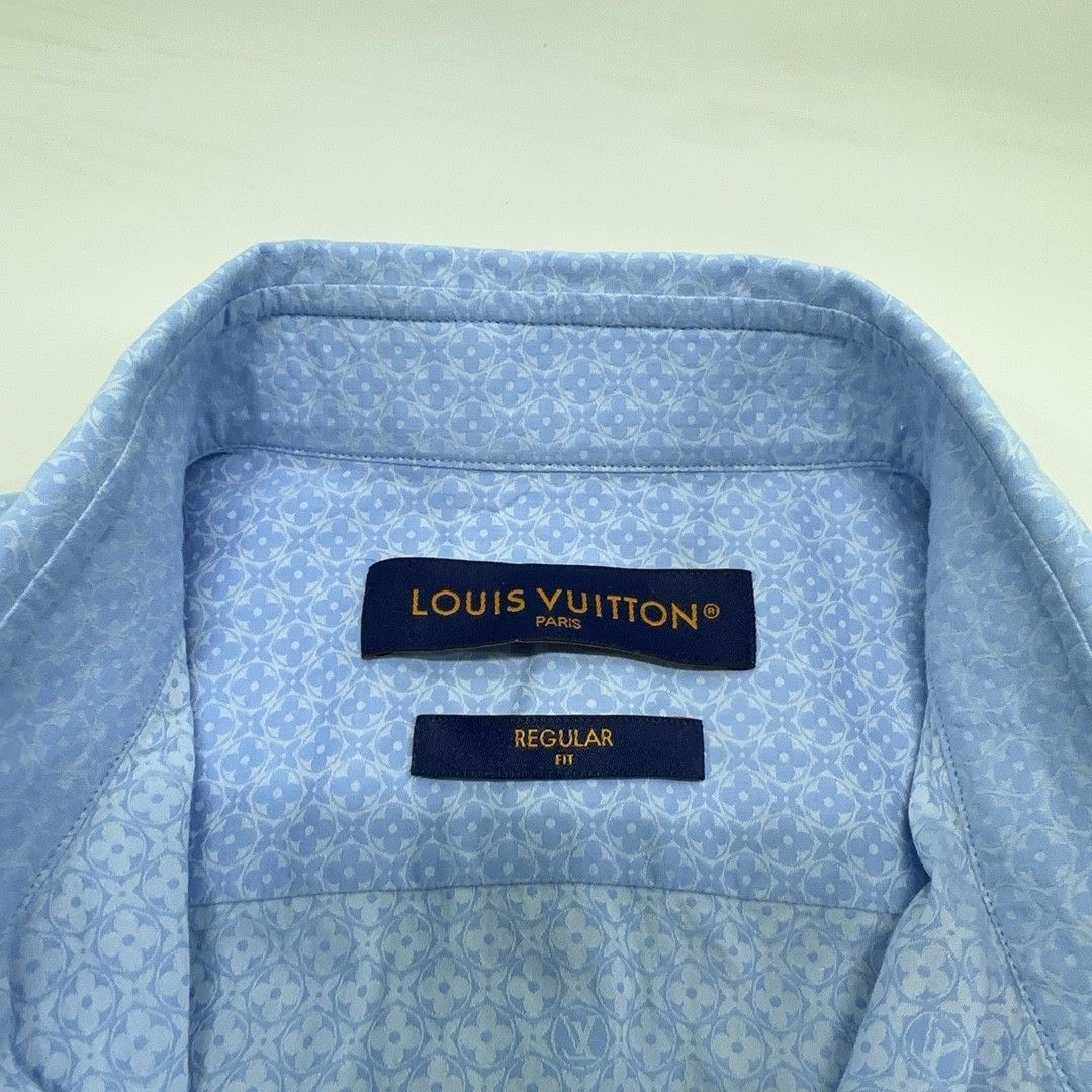 Louis Vuitton Louis Vuitton Monogram Jacquard Shirt Size 39 Size US M / EU 48-50 / 2 - 4 Thumbnail