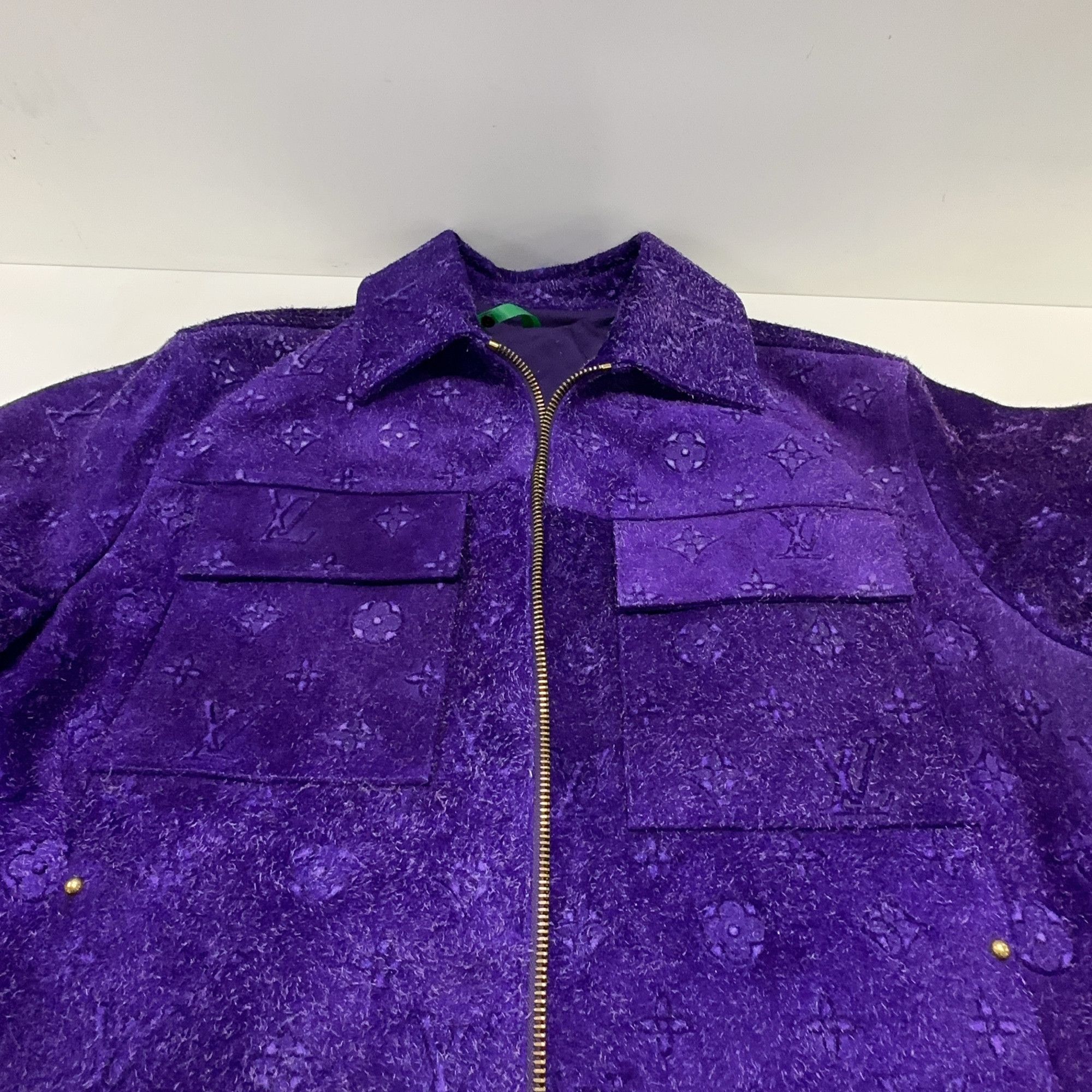 Louis Vuitton Louis Vuitton Monogram Embossed Suede Utility Jacket 46 Size US S / EU 44-46 / 1 - 6 Thumbnail