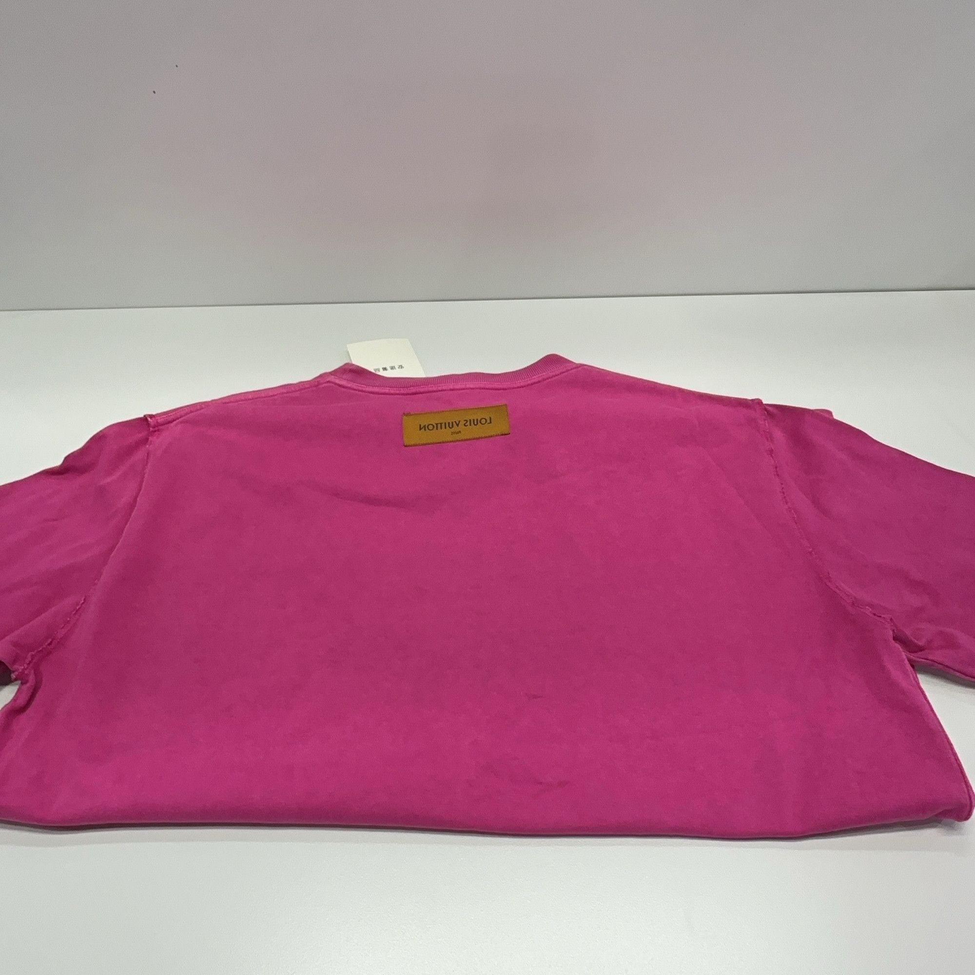 Louis Vuitton Louis Vuitton Pink Raw Edge T-Shirt L Size US L / EU 52-54 / 3 - 12 Thumbnail