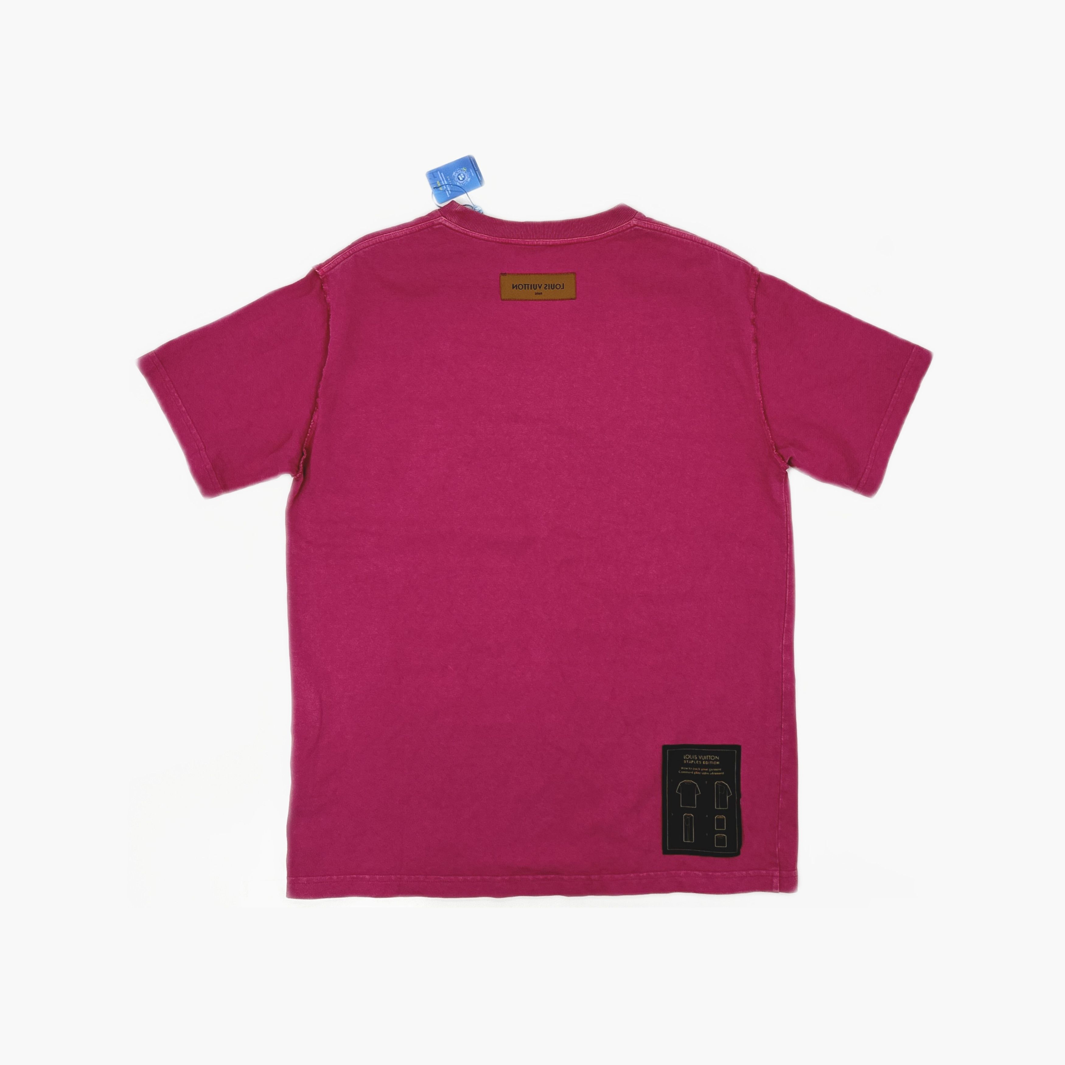 Louis Vuitton Louis Vuitton Pink Raw Edge T-Shirt L Size US L / EU 52-54 / 3 - 2 Thumbnail