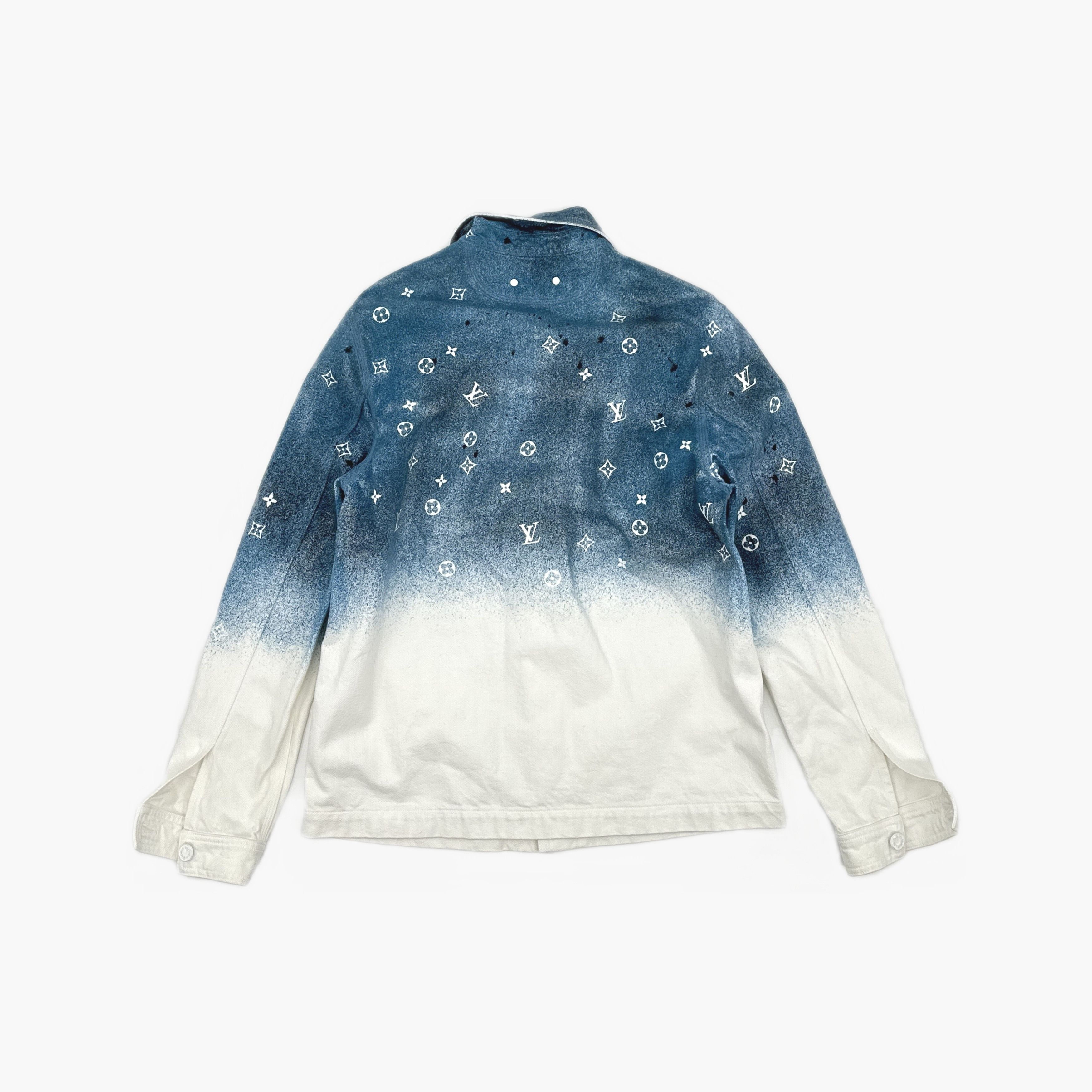 Louis Vuitton Louis Vuitton Monogram Galaxy Gradient Denim Shirt S Size US S / EU 44-46 / 1 - 2 Thumbnail
