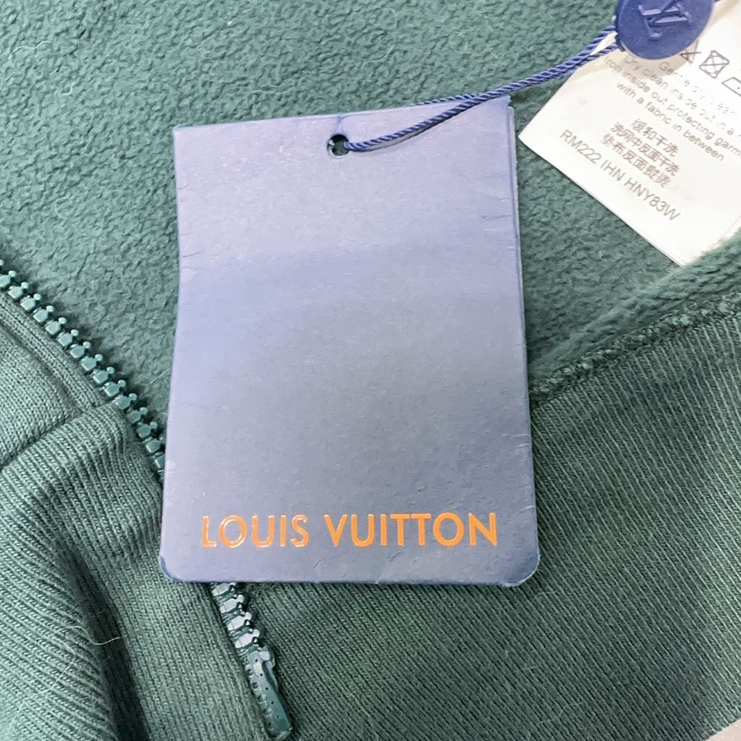 Louis Vuitton Louis Vuitton Denim Panel Green Hoodie Jacket Size L Size US L / EU 52-54 / 3 - 5 Thumbnail