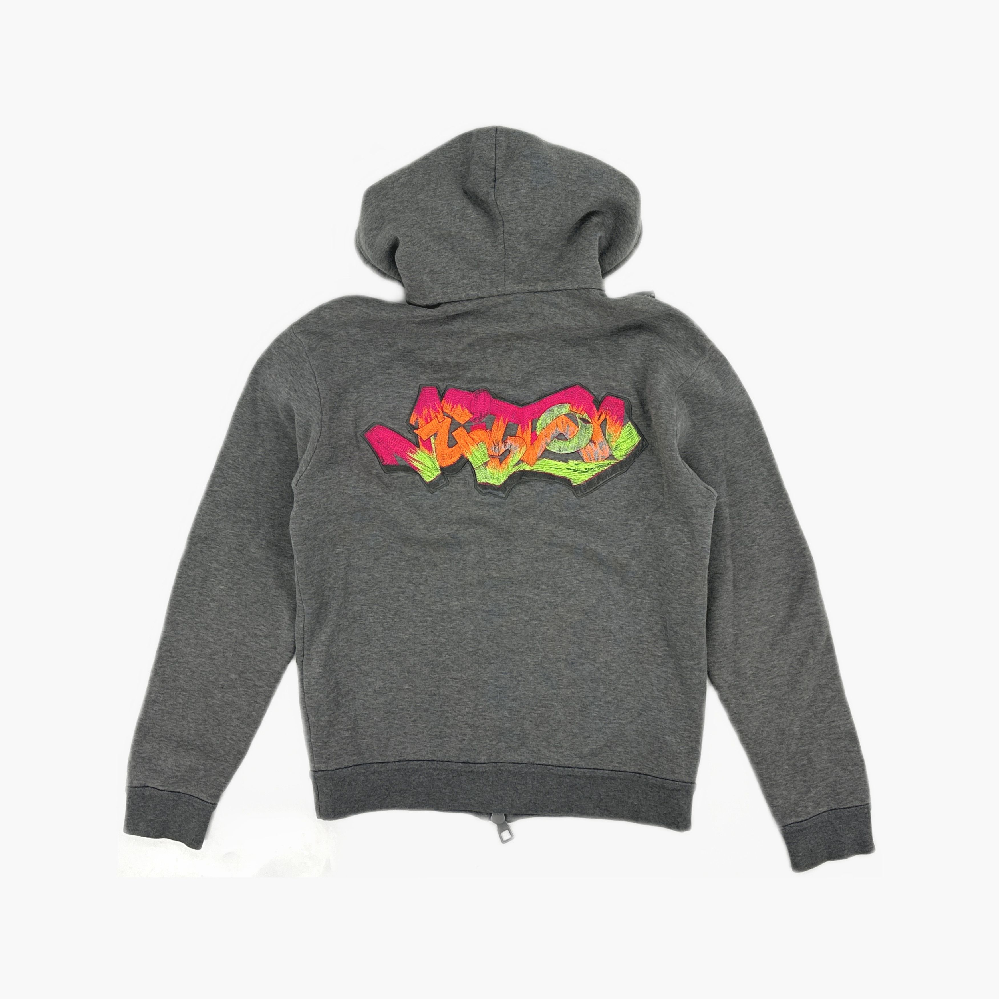 Louis Vuitton Louis Vuitton Applique Zip-Up Hoodie Gray S Size US S / EU 44-46 / 1 - 2 Thumbnail
