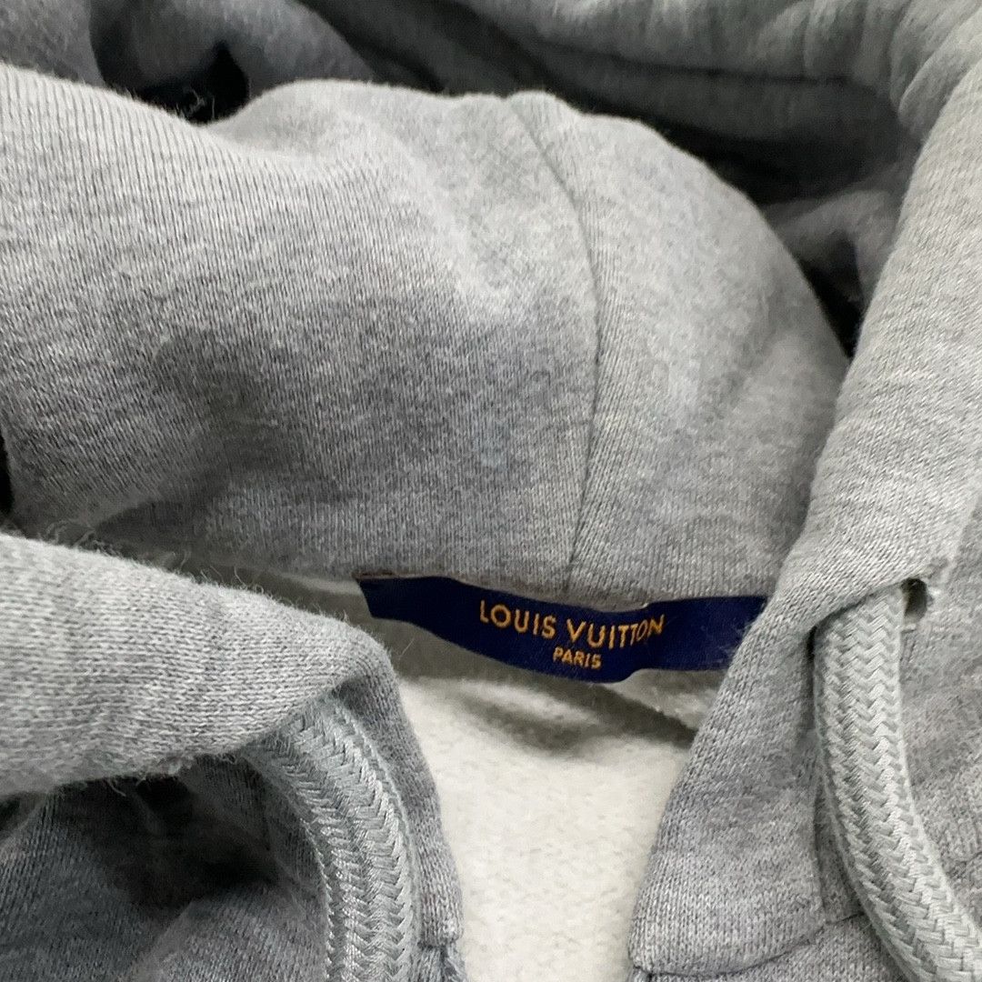 Louis Vuitton Louis Vuitton Applique Zip-Up Hoodie Gray S Size US S / EU 44-46 / 1 - 4 Thumbnail