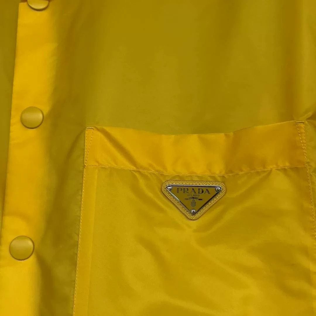 Prada Prada Yellow Re-Nylon Short Sleeve Shirt M Size US M / EU 48-50 / 2 - 3 Thumbnail