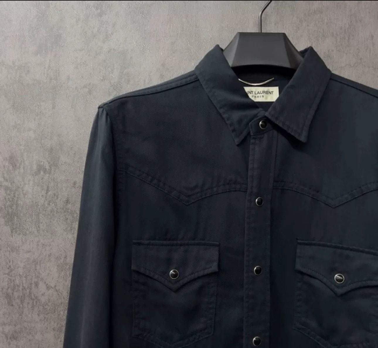 Saint Laurent Paris Saint Laurent Lyocell Western Shirt Size M Size US M / EU 48-50 / 2 - 3 Thumbnail