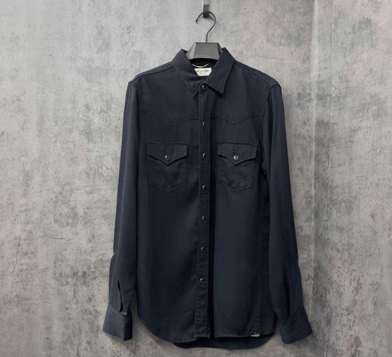 Saint Laurent Paris Saint Laurent Lyocell Western Shirt Size M Size US M / EU 48-50 / 2 - 2 Thumbnail