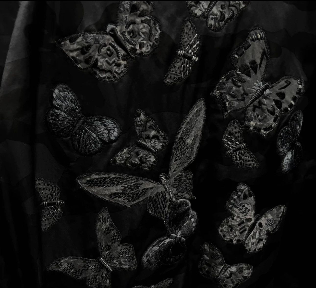Valentino Valentino Butterfly Embroidered Bomber Jacket 46 Size US S / EU 44-46 / 1 - 5 Thumbnail