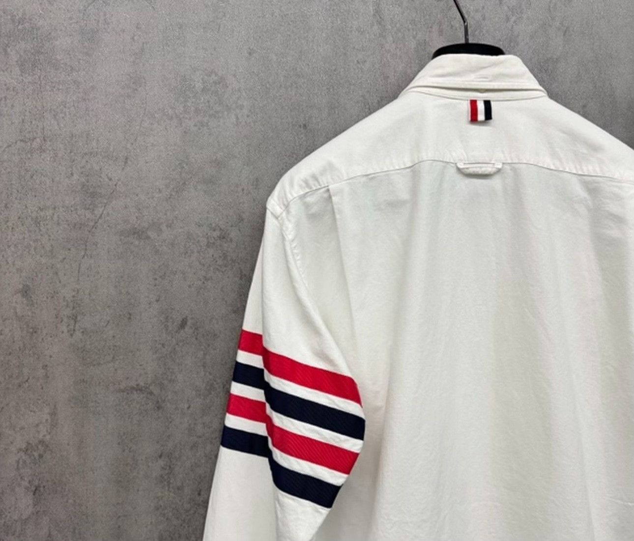 Thom Browne Thom Browne 4-Bar Stripe Oxford Shirt Size 4 Size US XL / EU 56 / 4 - 4 Thumbnail