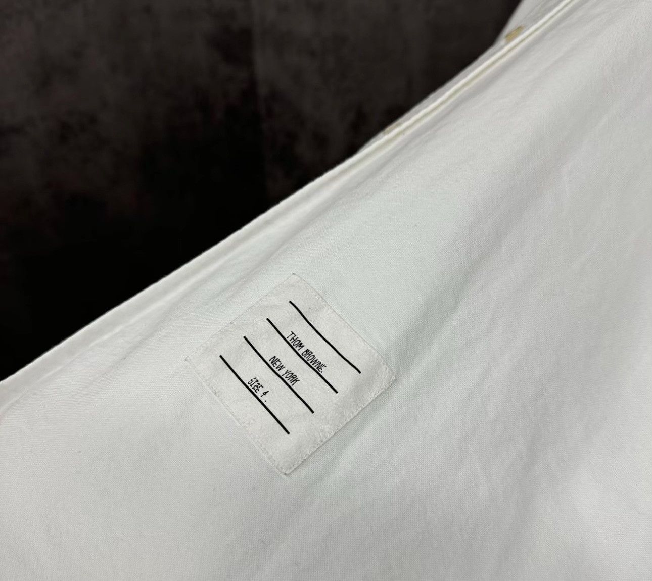Thom Browne Thom Browne 4-Bar Stripe Oxford Shirt Size 4 Size US XL / EU 56 / 4 - 5 Thumbnail
