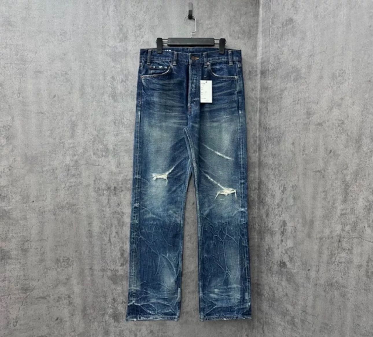 Celine Celine Water Wash Distressed Jeans US 31 Size US 31 - 2 Thumbnail