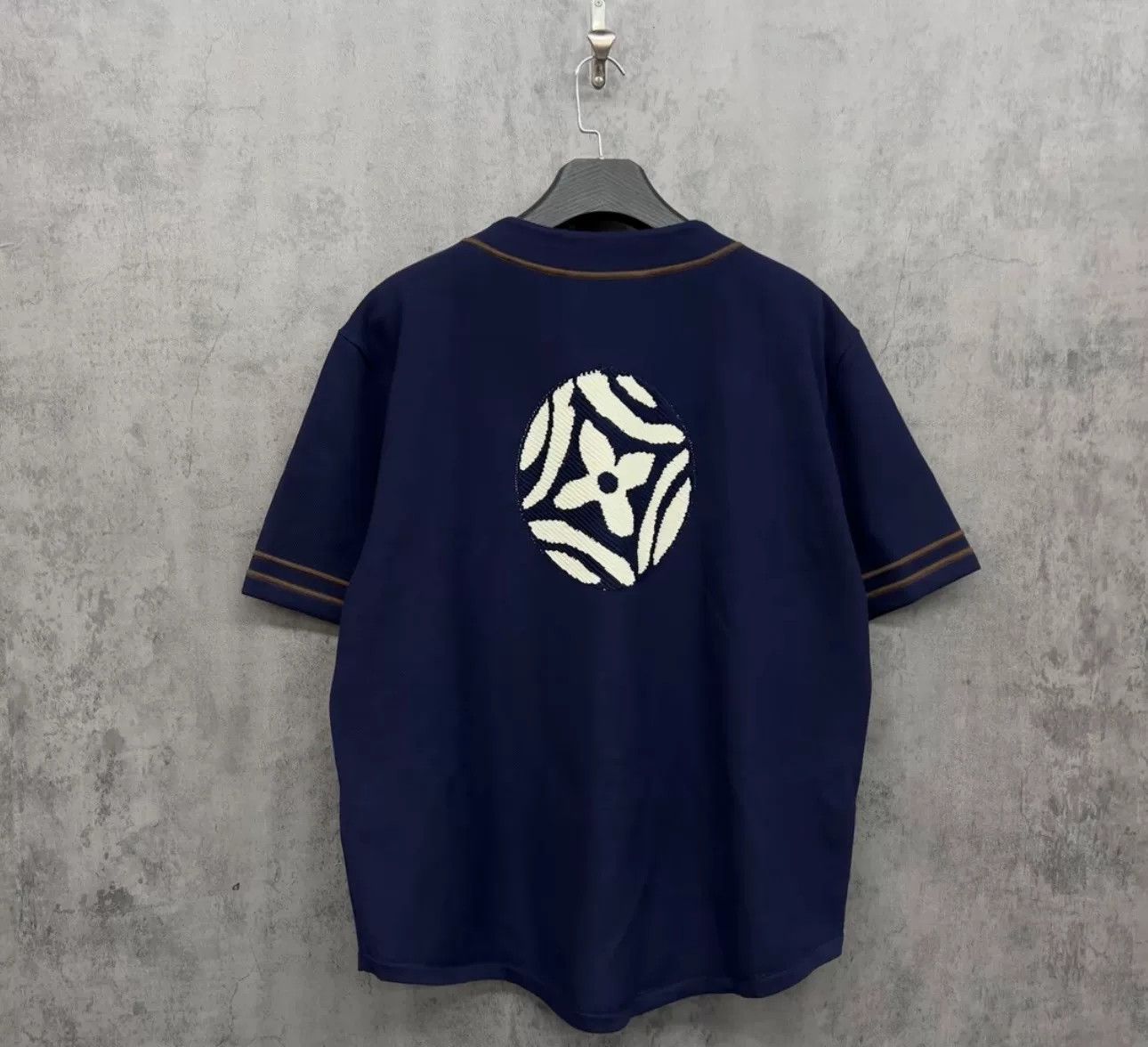 Louis Vuitton Louis Vuitton Embroidered Knit Baseball Jersey 4L Size US XXL / EU 58 / 5 - 4 Thumbnail