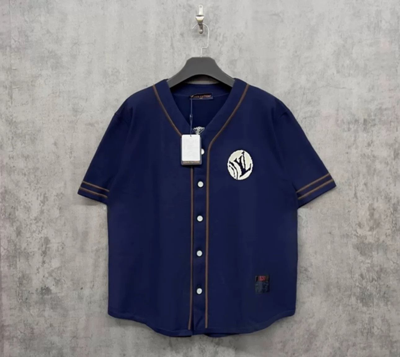 Louis Vuitton Louis Vuitton Embroidered Knit Baseball Jersey 4L Size US XXL / EU 58 / 5 - 2 Thumbnail