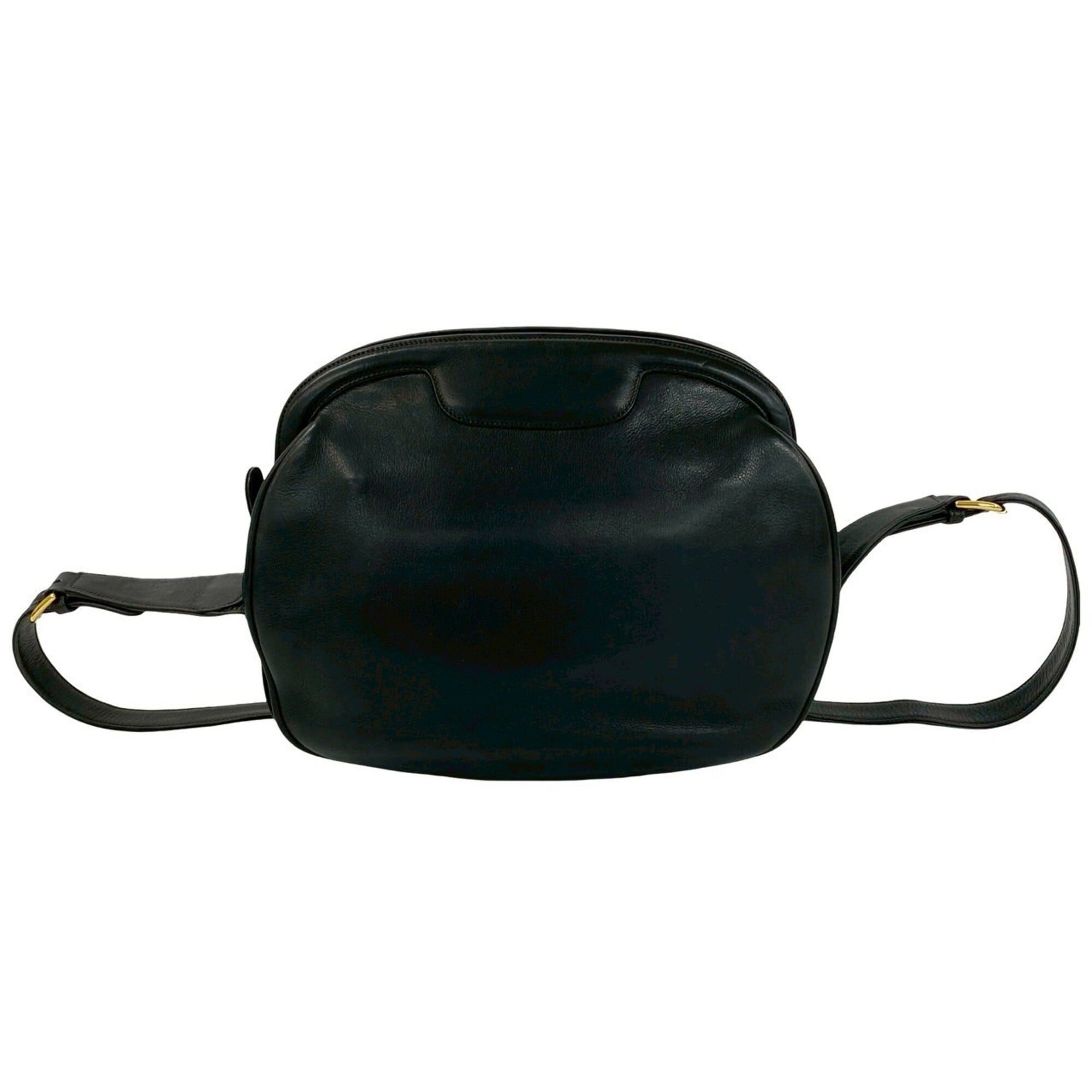 Gucci GUCCI Vintage Horsebit G Hardware Leather Shoulder Bag Pouch Black 34377 Size ONE SIZE - 3 Thumbnail