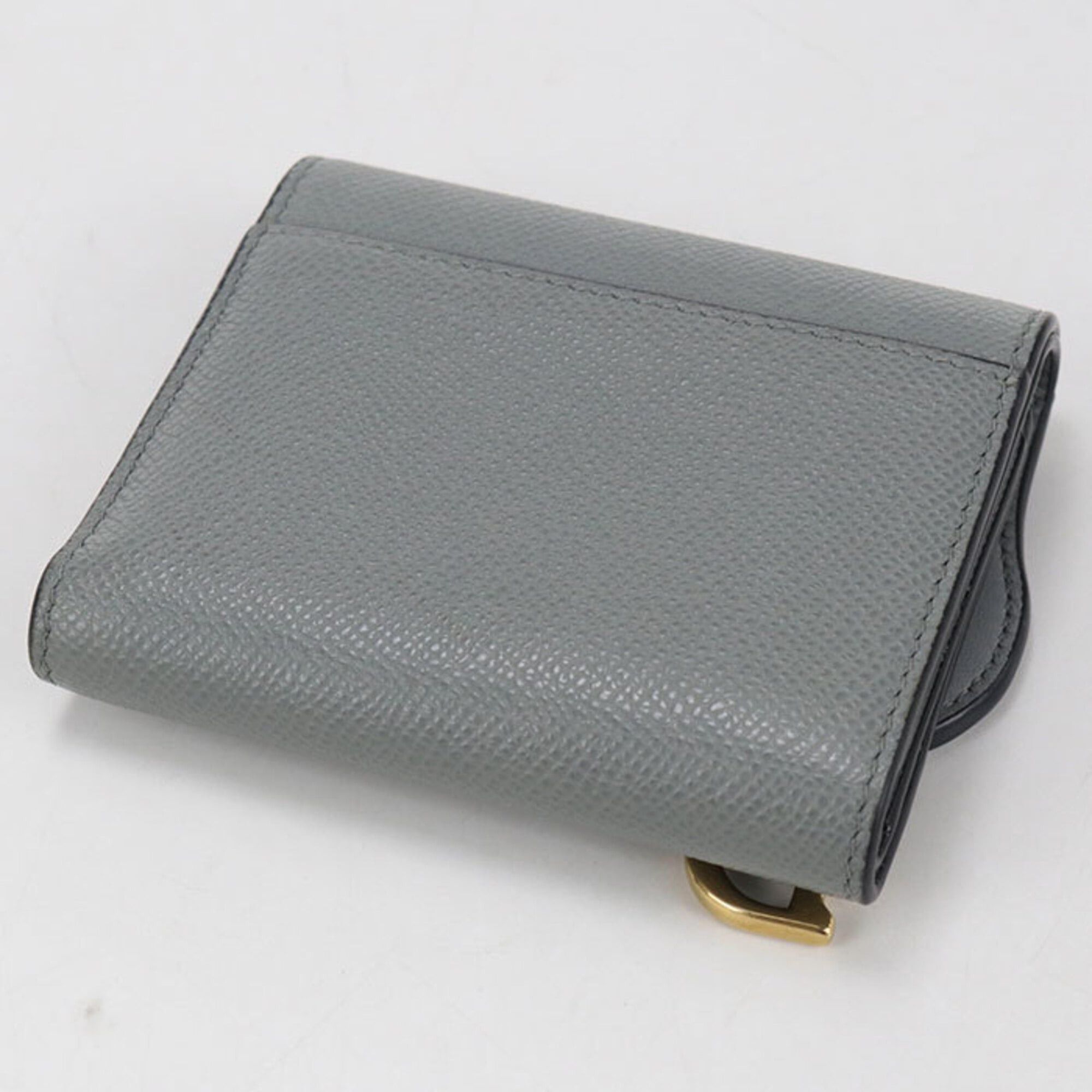 Dior Christian Dior DIOR Lotus Wallet Tri-fold Wallet, Saddle, Women's, Gray Size ONE SIZE - 2 Thumbnail