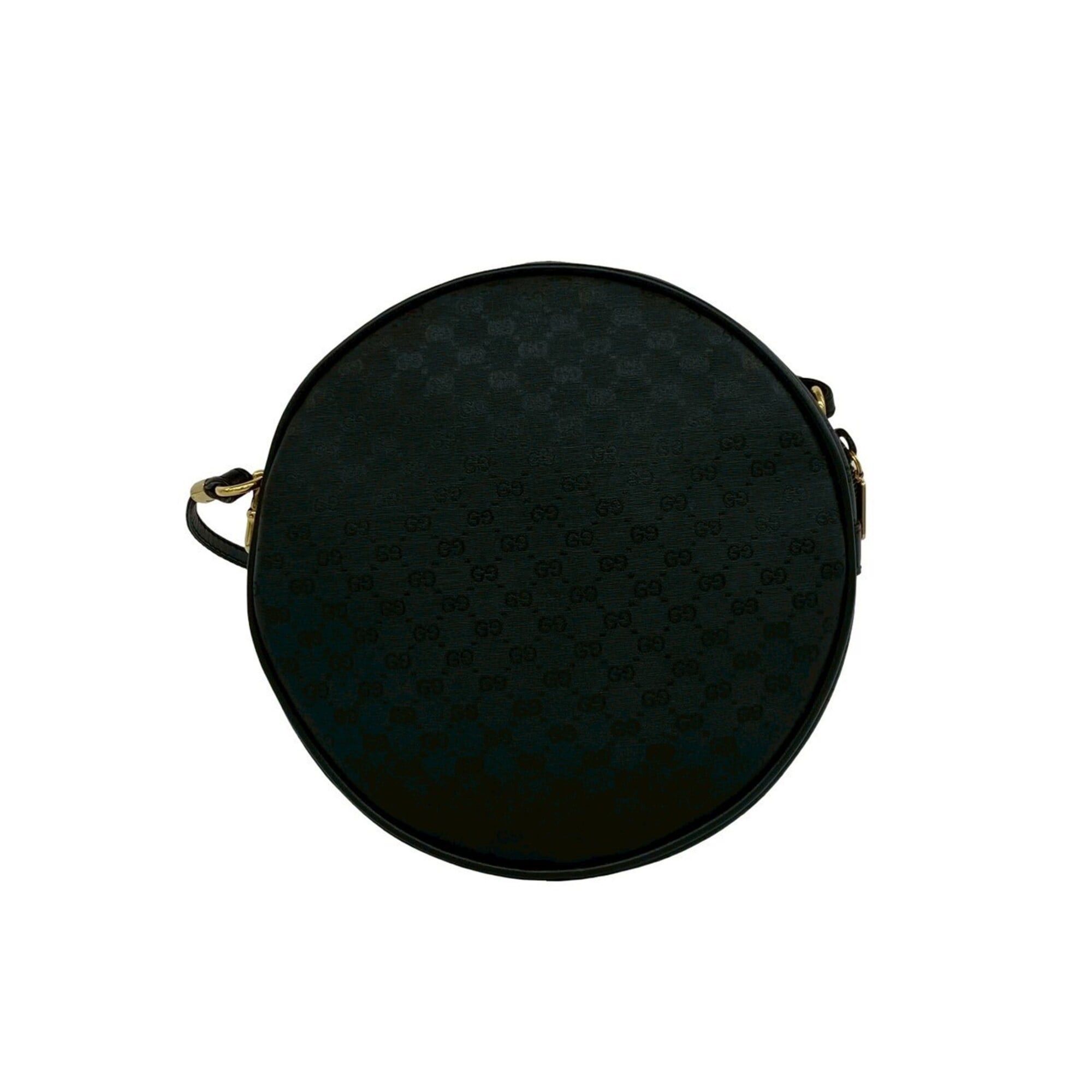 Gucci GUCCI Vintage Micro GG Logo Leather Shoulder Bag/Pouch/Sacoche, Black, 17095 Size ONE SIZE - 3 Thumbnail