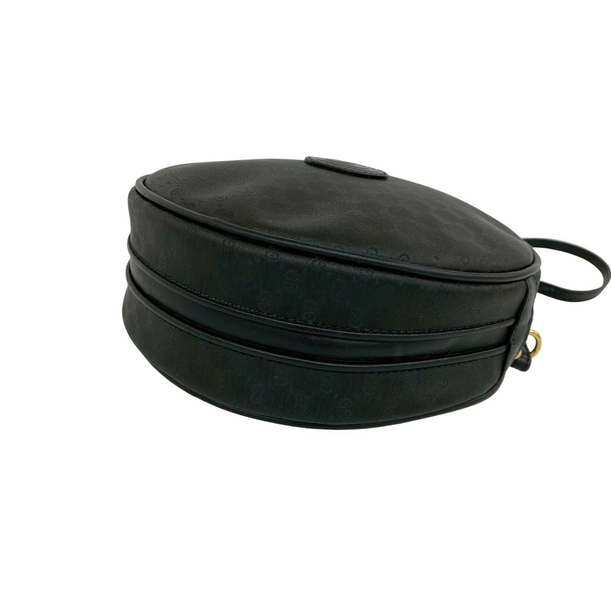 Gucci GUCCI Vintage Micro GG Logo Leather Shoulder Bag/Pouch/Sacoche, Black, 17095 Size ONE SIZE - 8 Thumbnail