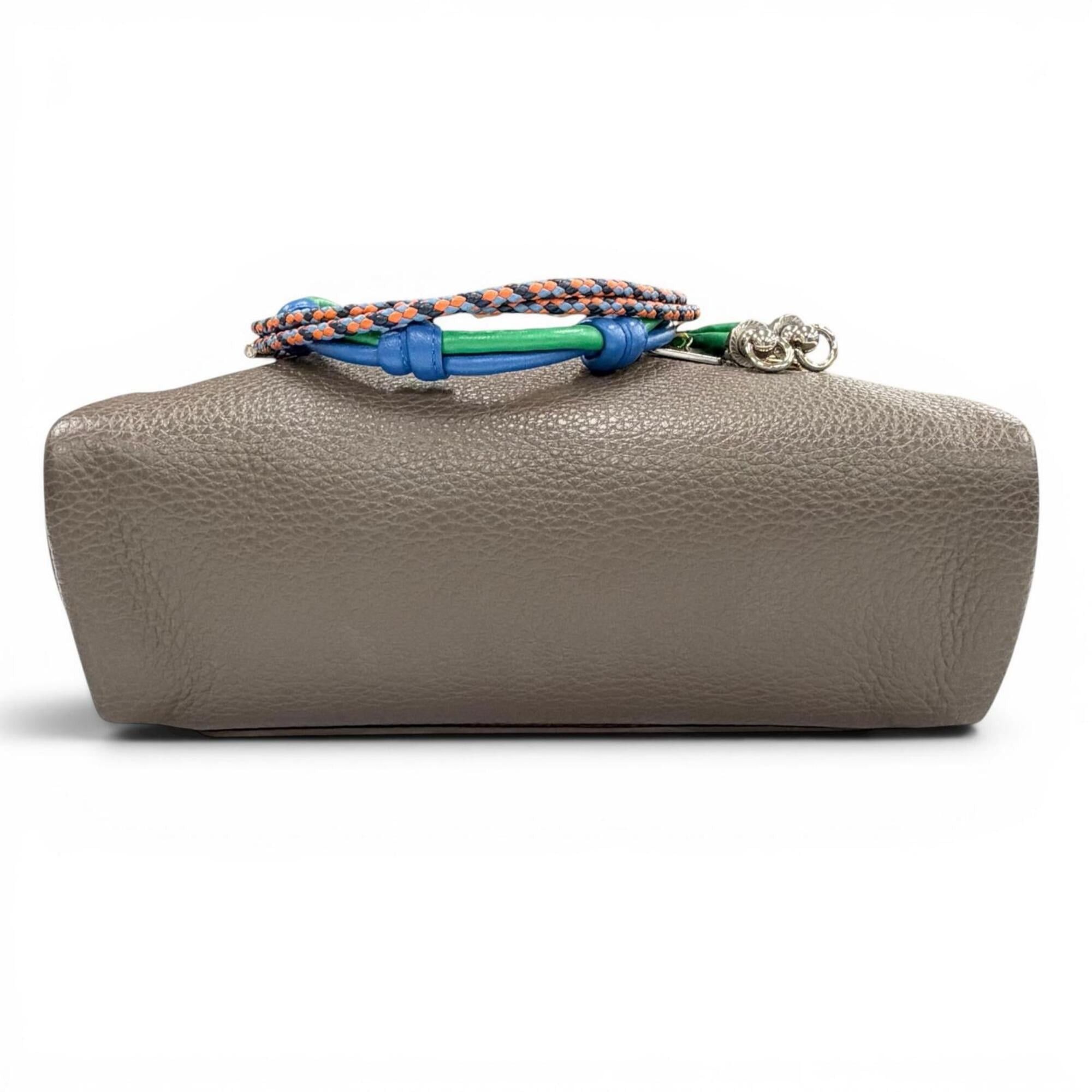 Prada PRADA 2VH181 Triangle Logo Trick Charm Vitello Daino Leather Shoulder Bag, Greige, Made in Italy, Women's, Comes with Dust Highly Recommended! Size ONE SIZE - 4 Thumbnail