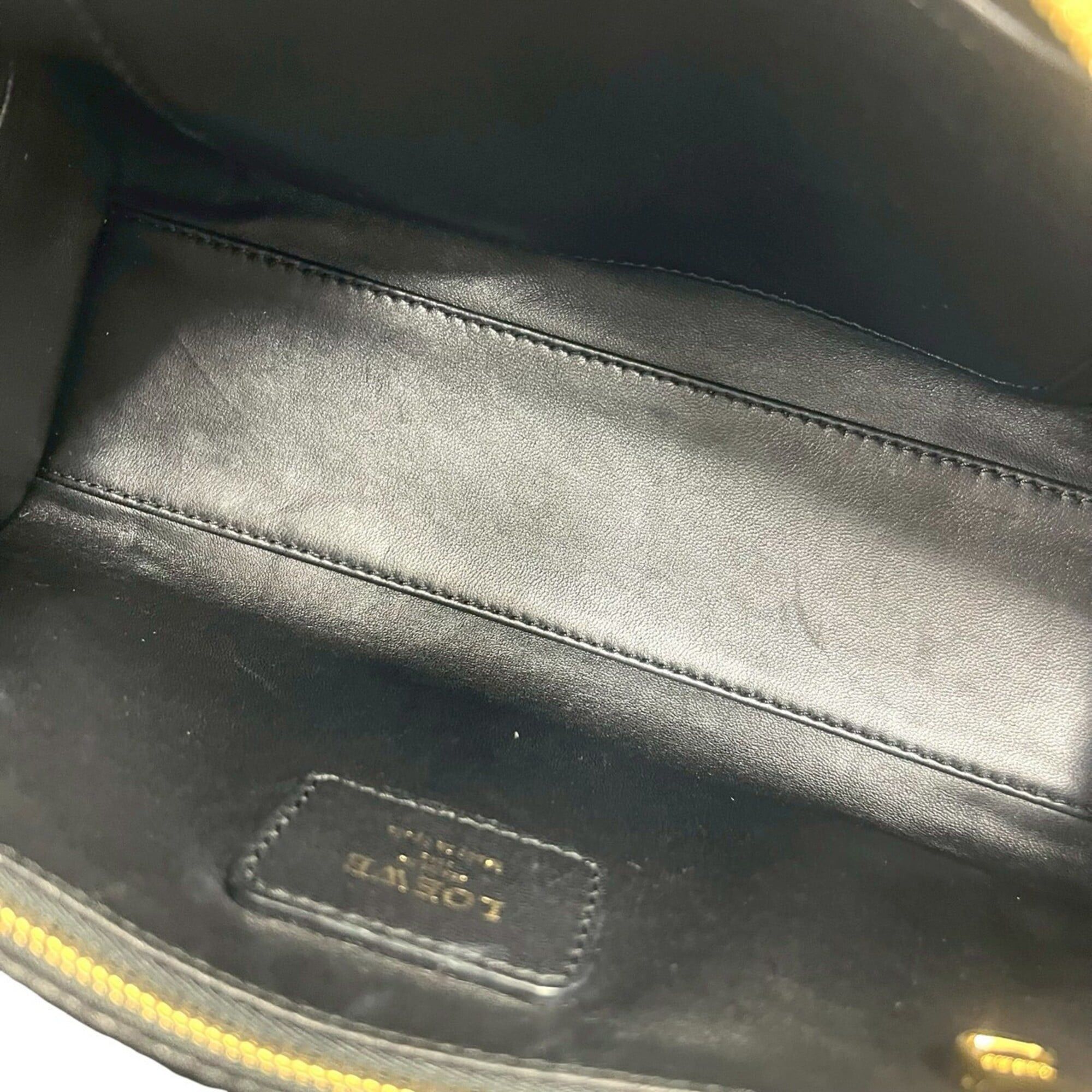 Loewe LOEWE Amazona 23 Anagram Logo Leather 2-Way Handbag Mini Boston Bag Shoulder Black 90903 Size ONE SIZE - 9 Thumbnail