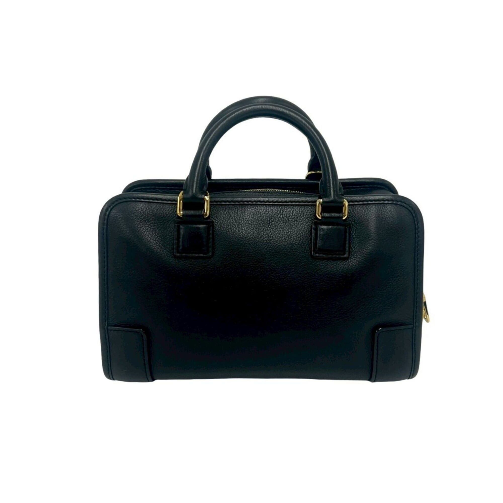 Loewe LOEWE Amazona 23 Anagram Logo Leather 2-Way Handbag Mini Boston Bag Shoulder Black 90903 Size ONE SIZE - 3 Thumbnail