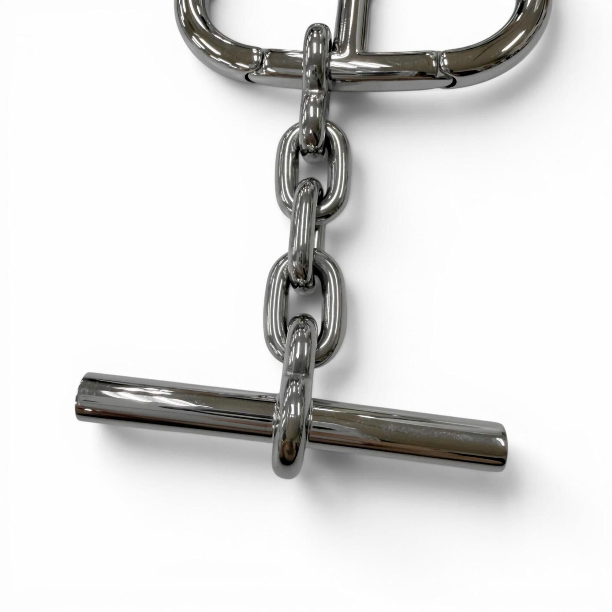 Hermès Chaine d'ancre charm key ring Hermes Vintage Sterling