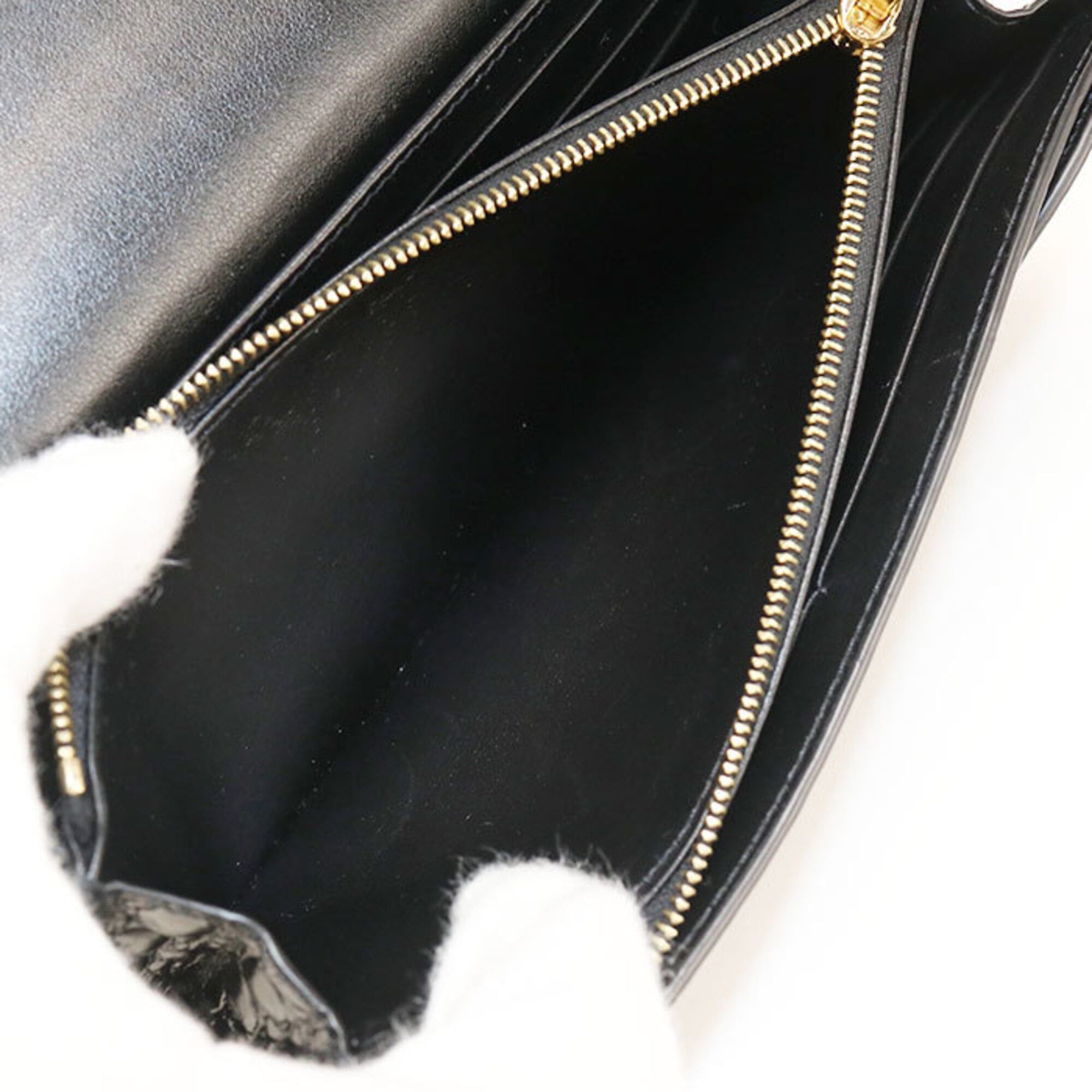 Celine Celine Long Bi-fold Large Flap Wallet for Women, Black Size ONE SIZE - 6 Thumbnail