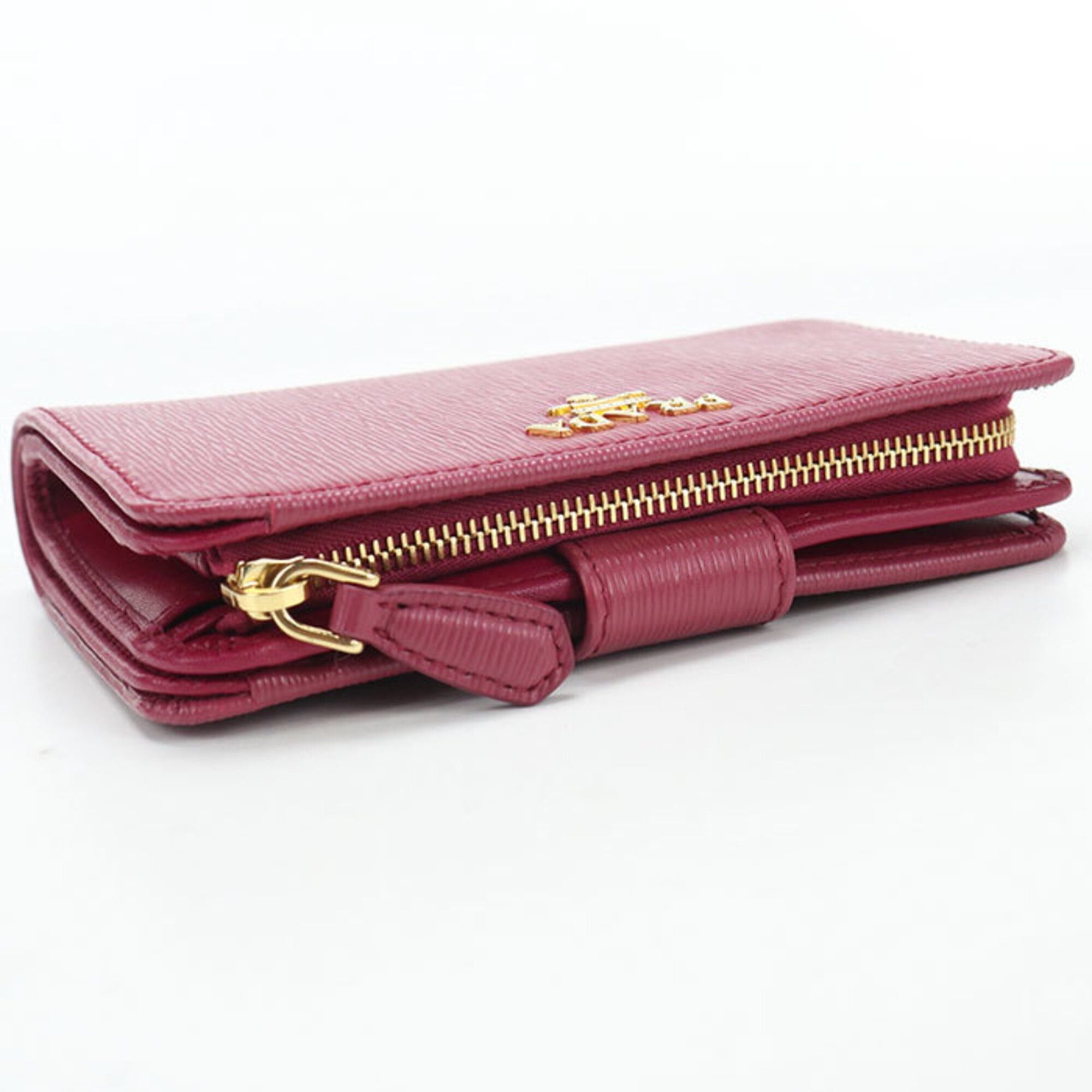 Prada PRADA Vitello Move Bi-fold Wallet for Women, Pink Size ONE SIZE - 7 Thumbnail