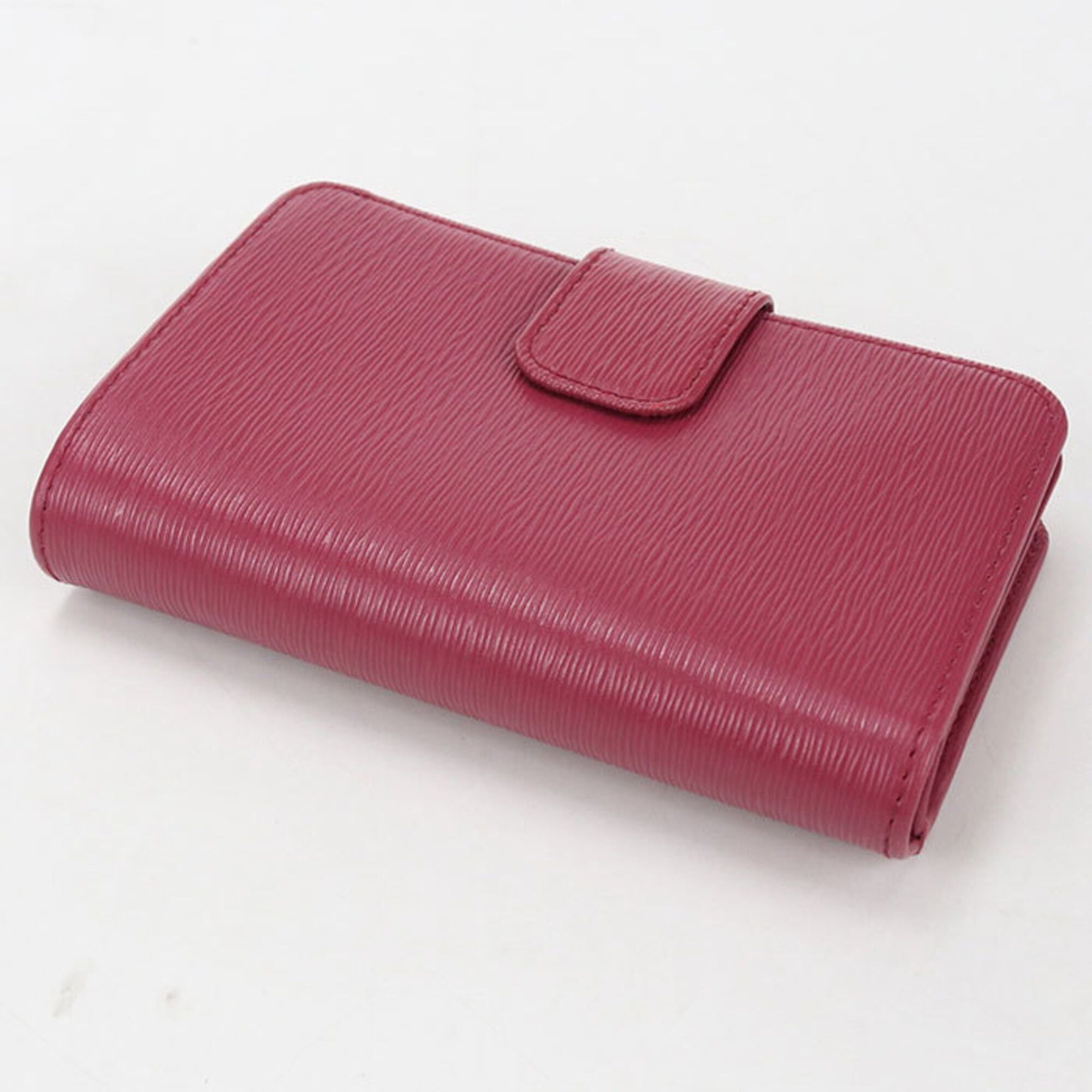 Prada PRADA Vitello Move Bi-fold Wallet for Women, Pink Size ONE SIZE - 2 Thumbnail
