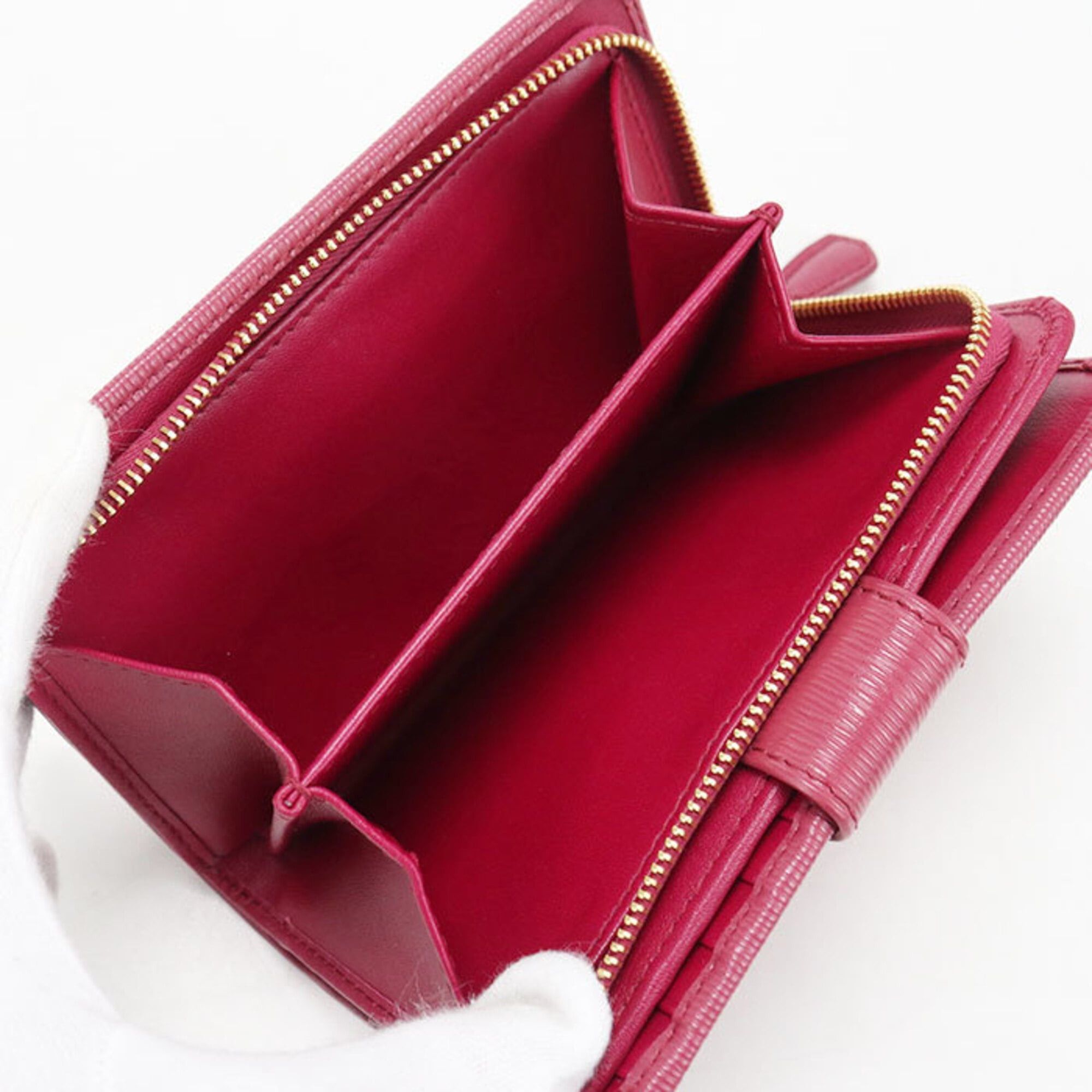 Prada PRADA Vitello Move Bi-fold Wallet for Women, Pink Size ONE SIZE - 5 Thumbnail
