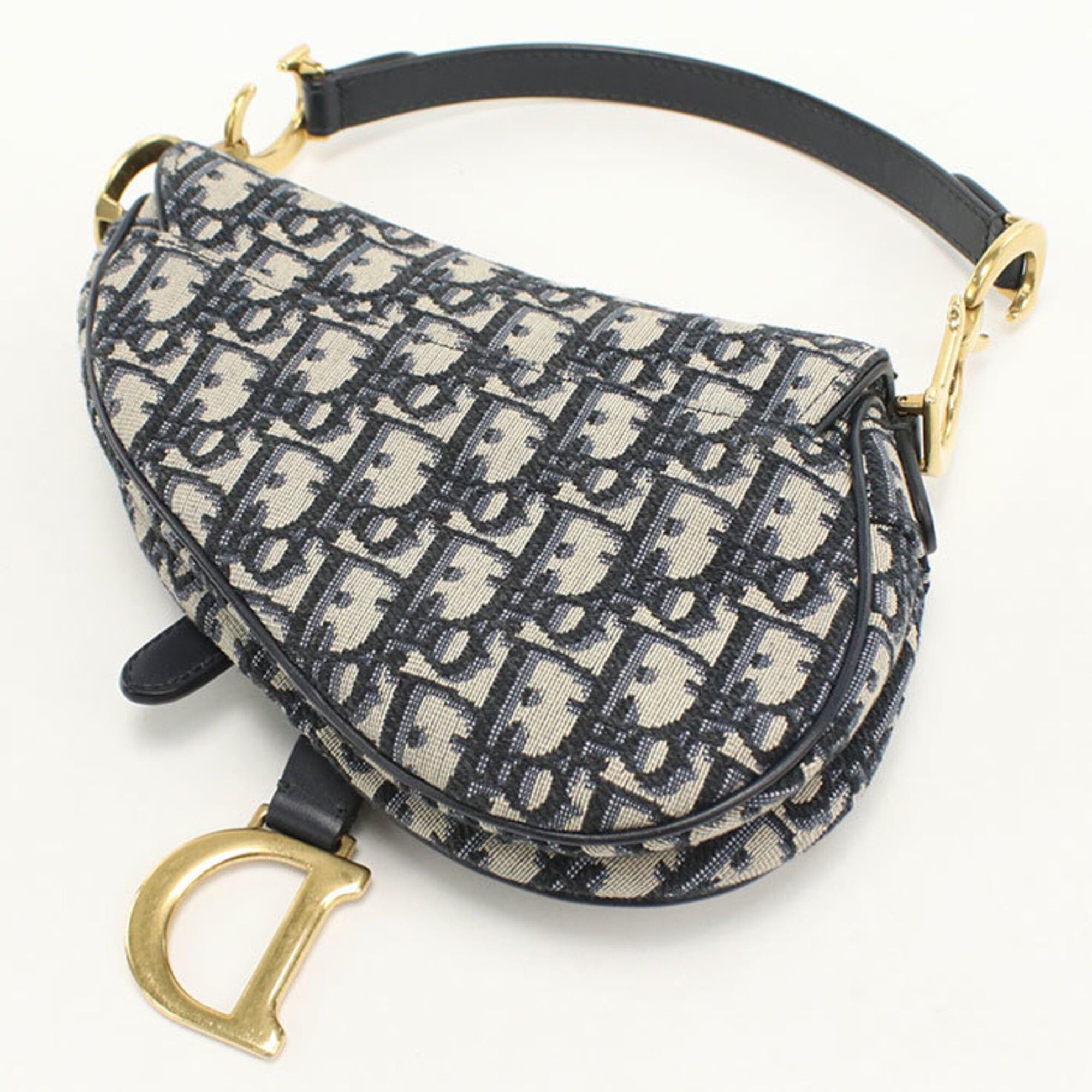 Dior Christian Dior DIOR Dior Mini Saddle Handbag for Women, Navy Size ONE SIZE - 2 Thumbnail