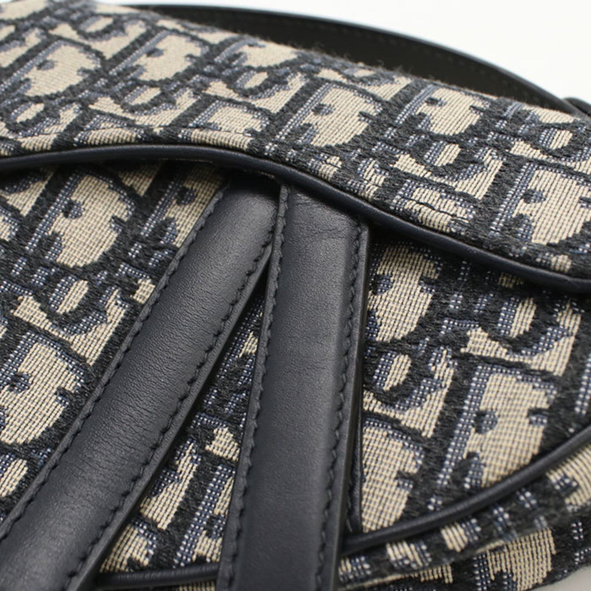 Dior Christian Dior DIOR Dior Mini Saddle Handbag for Women, Navy Size ONE SIZE - 6 Thumbnail