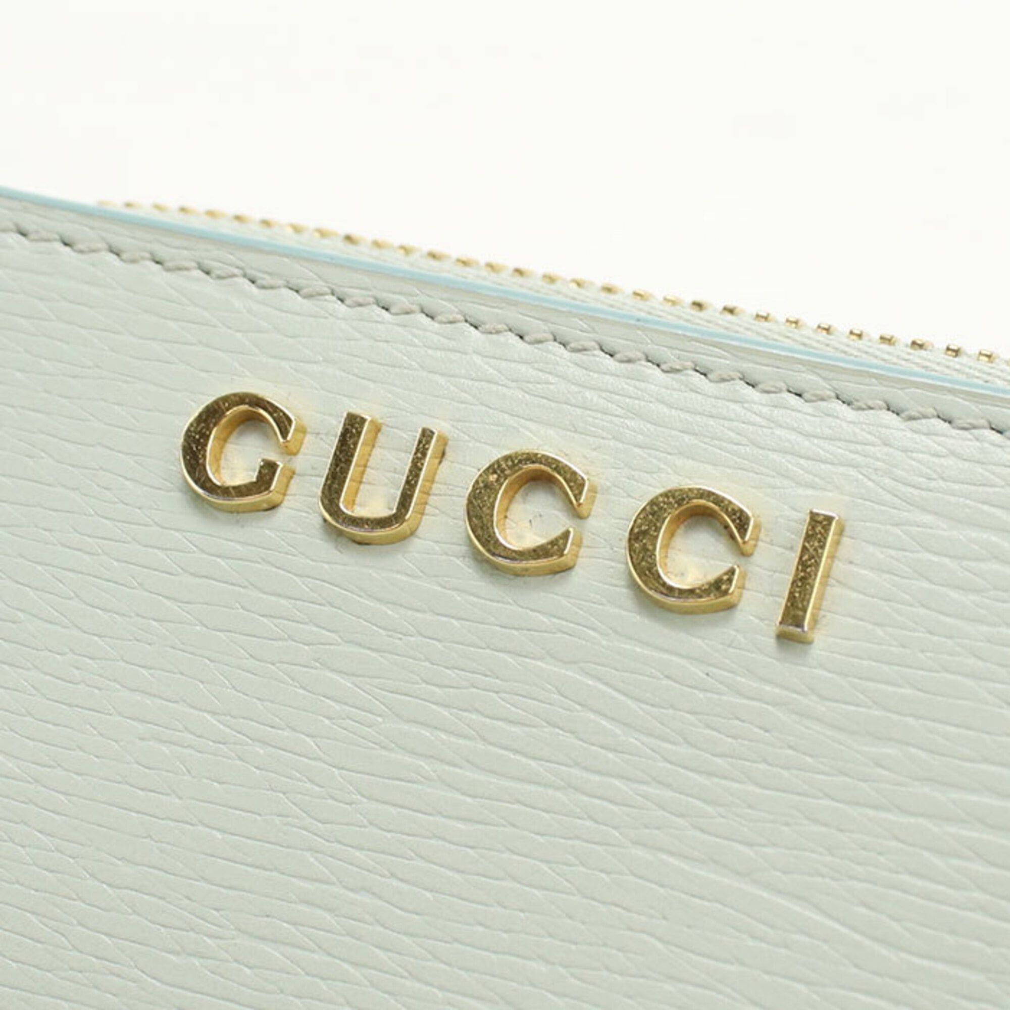 Gucci GUCCI Bi-fold Wallet 772639 Gucci Script Women's Blue Size ONE SIZE - 4 Thumbnail