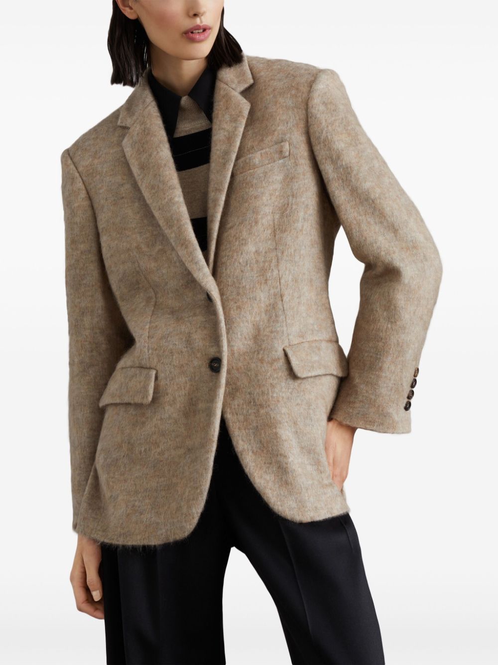 Brunello Cucinelli Brunello Cucinelli Mohair Jacket tag size 42 Women - USA Duties Paid Size M / US 6-8 / IT 42-44 - 3 Thumbnail