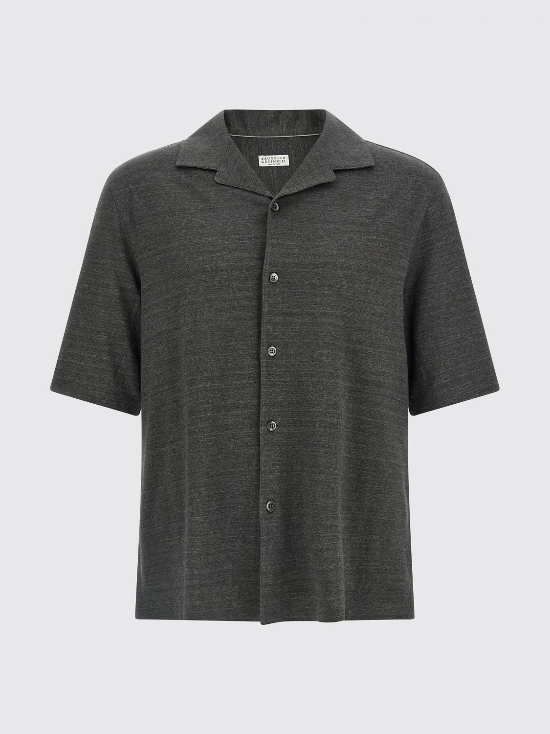 Brunello Cucinelli Brunello Cucinelli Shirt Men Grey Size US M / EU 48-50 / 2 - 2 Thumbnail