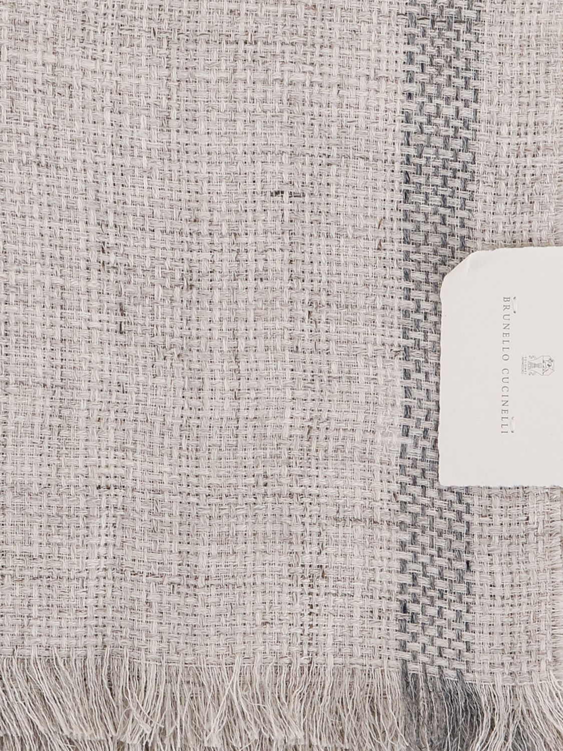 Brunello Cucinelli Brunello Cucinelli Scarf Men Grey Size ONE SIZE - 2 Thumbnail