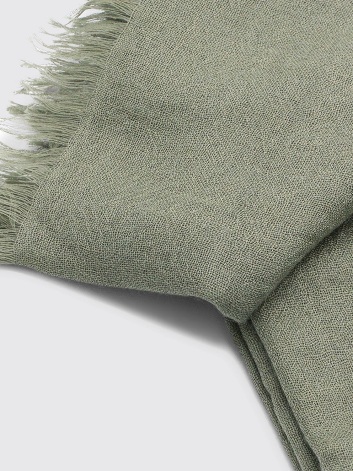Brunello Cucinelli Brunello Cucinelli Scarf Woman Green Size ONE SIZE - 2 Thumbnail