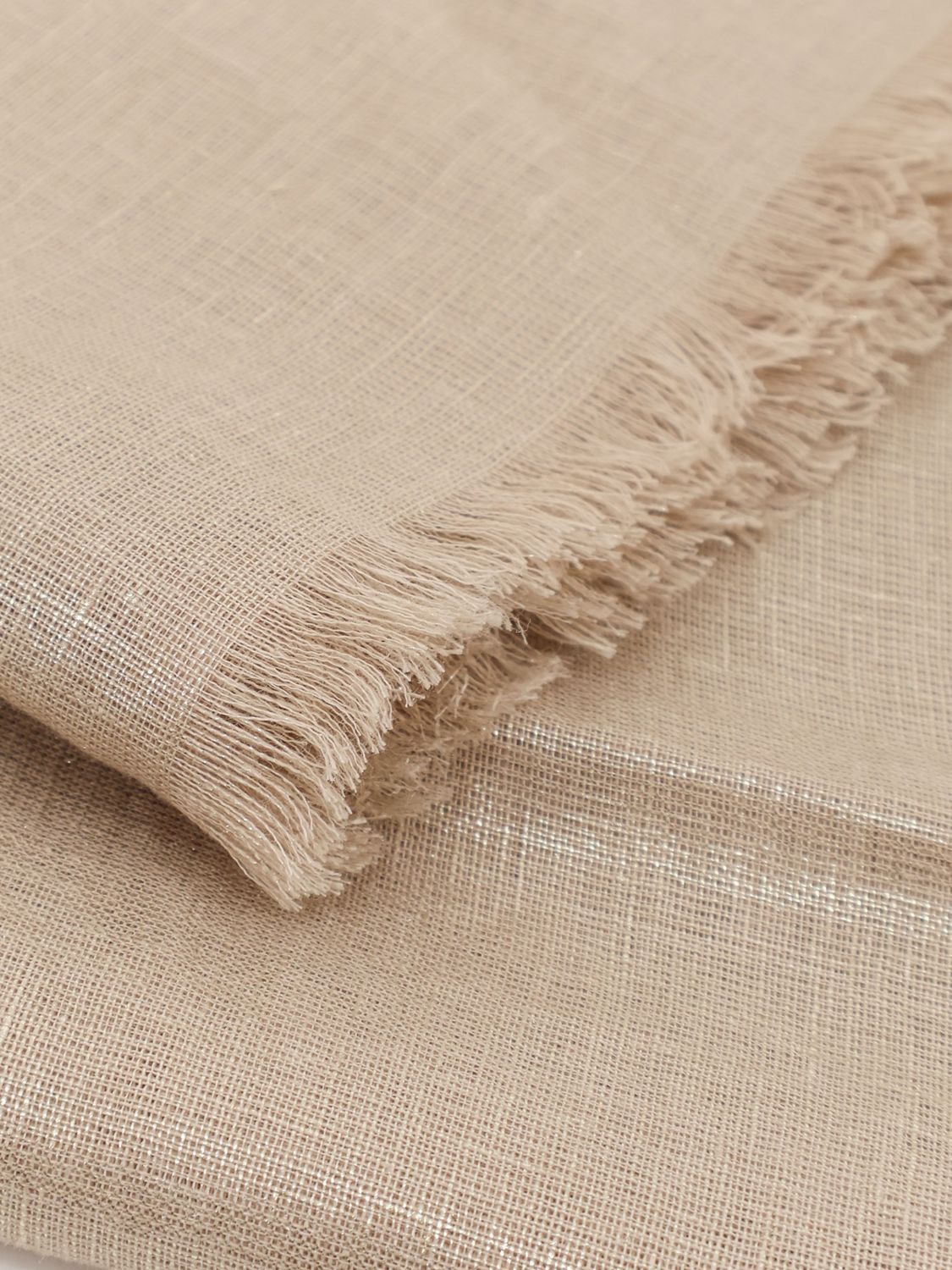 Brunello Cucinelli Brunello Cucinelli Scarf Woman Cream Size ONE SIZE - 2 Thumbnail