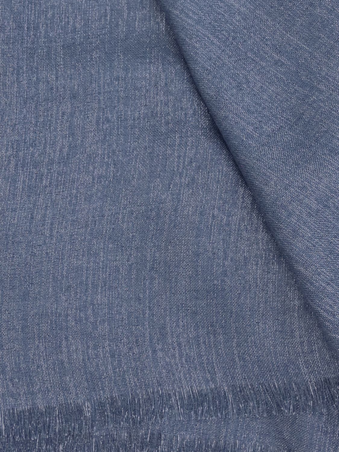 Brunello Cucinelli Brunello Cucinelli Scarf Woman Blue Size ONE SIZE - 3 Thumbnail
