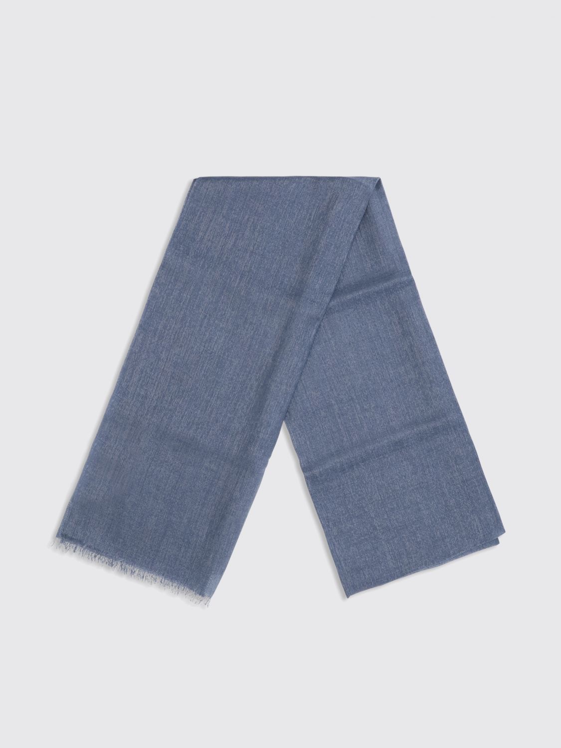 Brunello Cucinelli Brunello Cucinelli Scarf Woman Blue Size ONE SIZE - 2 Thumbnail