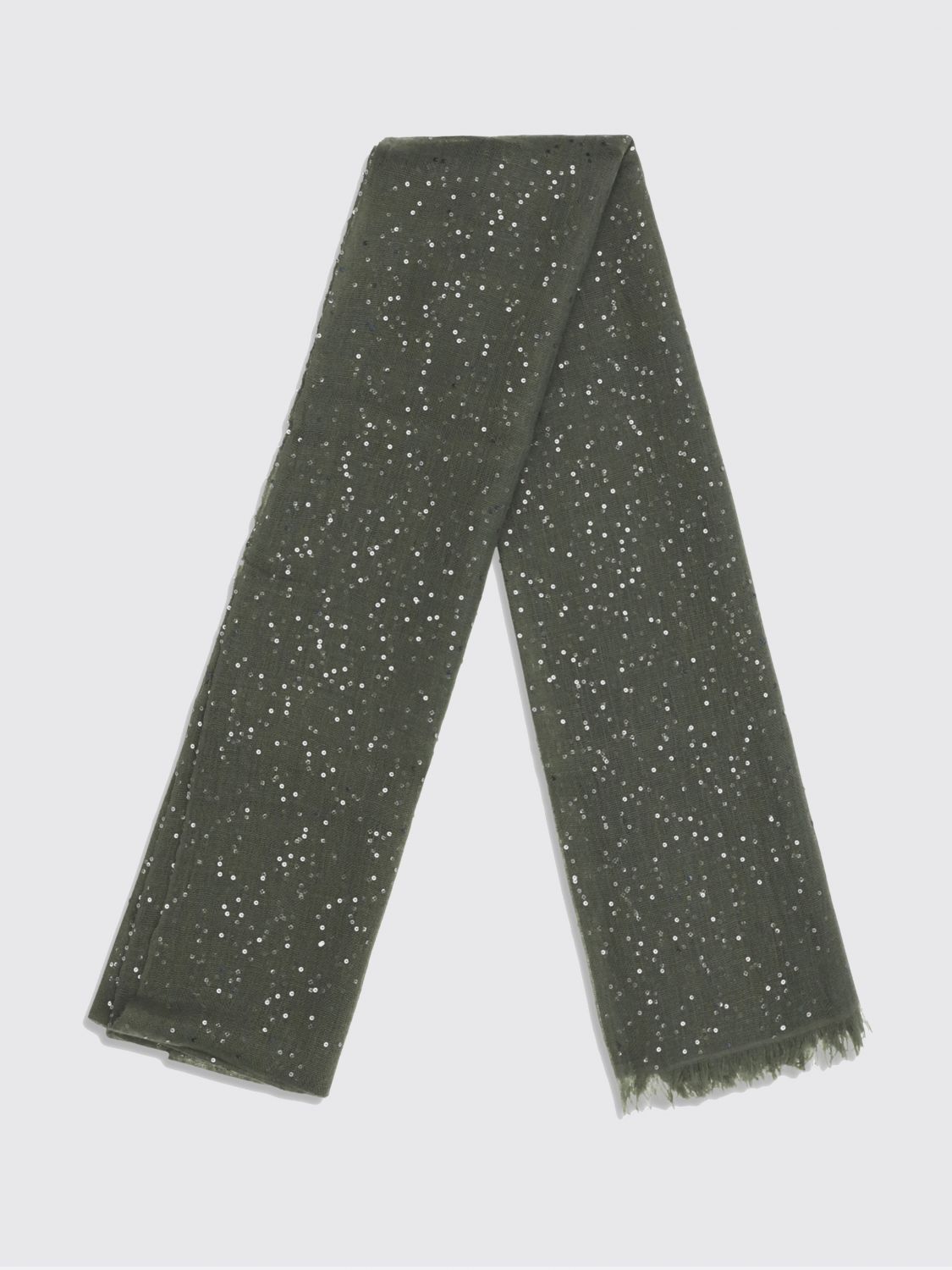 Brunello Cucinelli Brunello Cucinelli Scarf Woman Green Size ONE SIZE - 2 Thumbnail