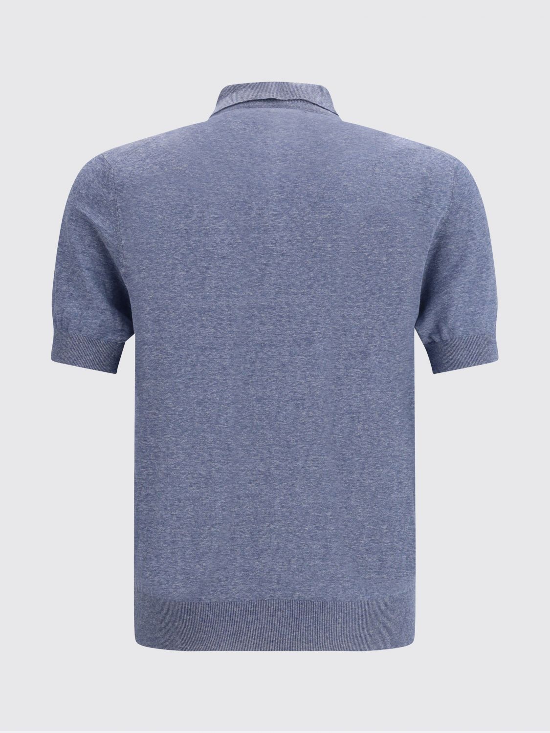 Brunello Cucinelli Brunello Cucinelli Polo Shirt Men Denim Size US S / EU 44-46 / 1 - 3 Thumbnail