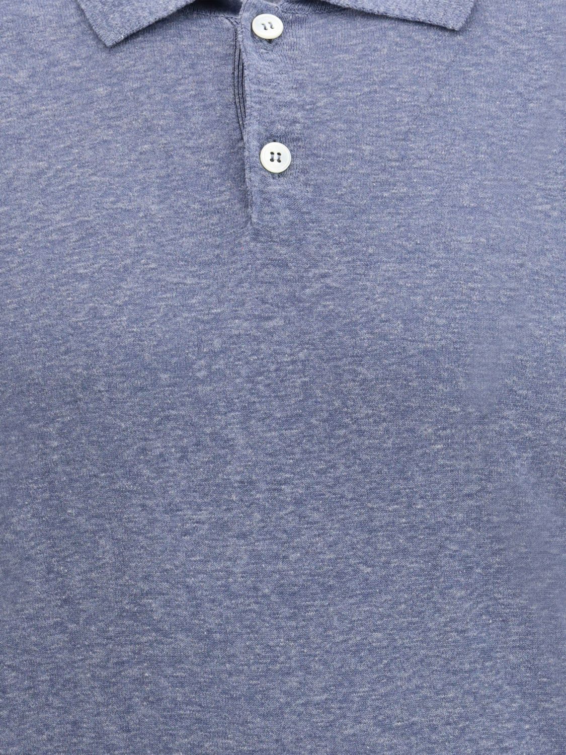 Brunello Cucinelli Brunello Cucinelli Polo Shirt Men Denim Size US S / EU 44-46 / 1 - 4 Thumbnail