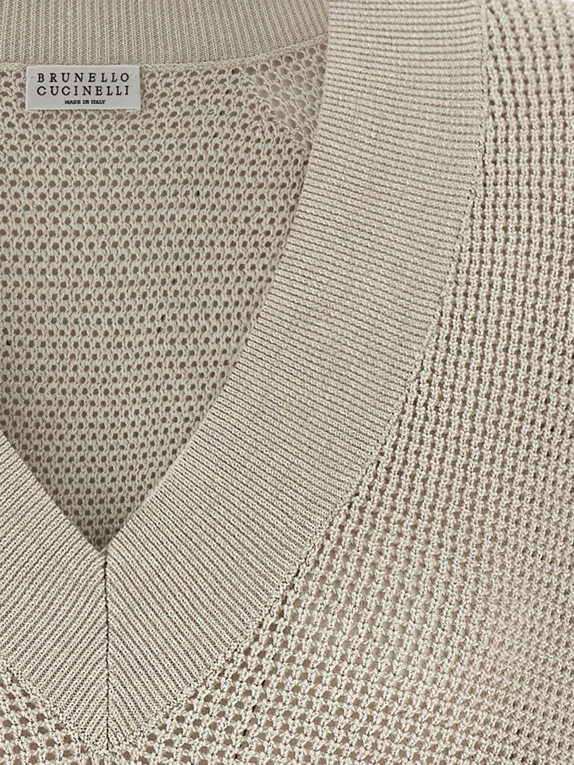 Brunello Cucinelli Brunello Cucinelli Sweater Woman Beige Size M / US 6-8 / IT 42-44 - 4 Thumbnail