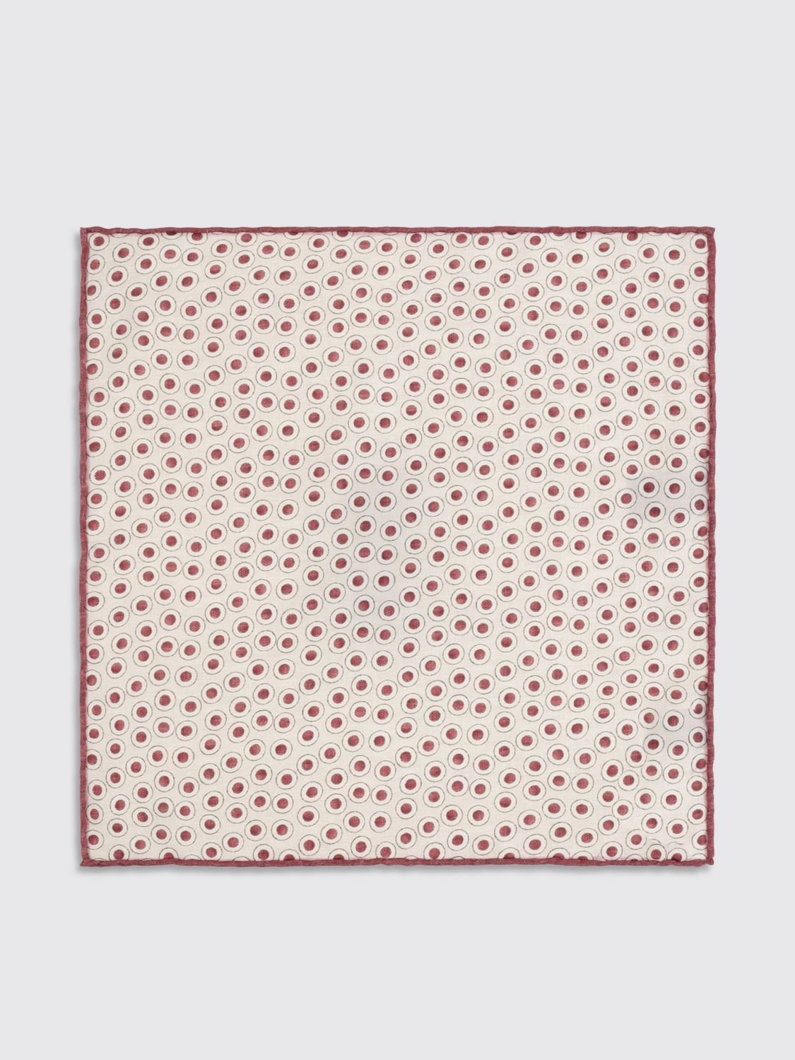 Brunello Cucinelli Brunello Cucinelli Pocket Square Men Cherry Size ONE SIZE - 2 Thumbnail