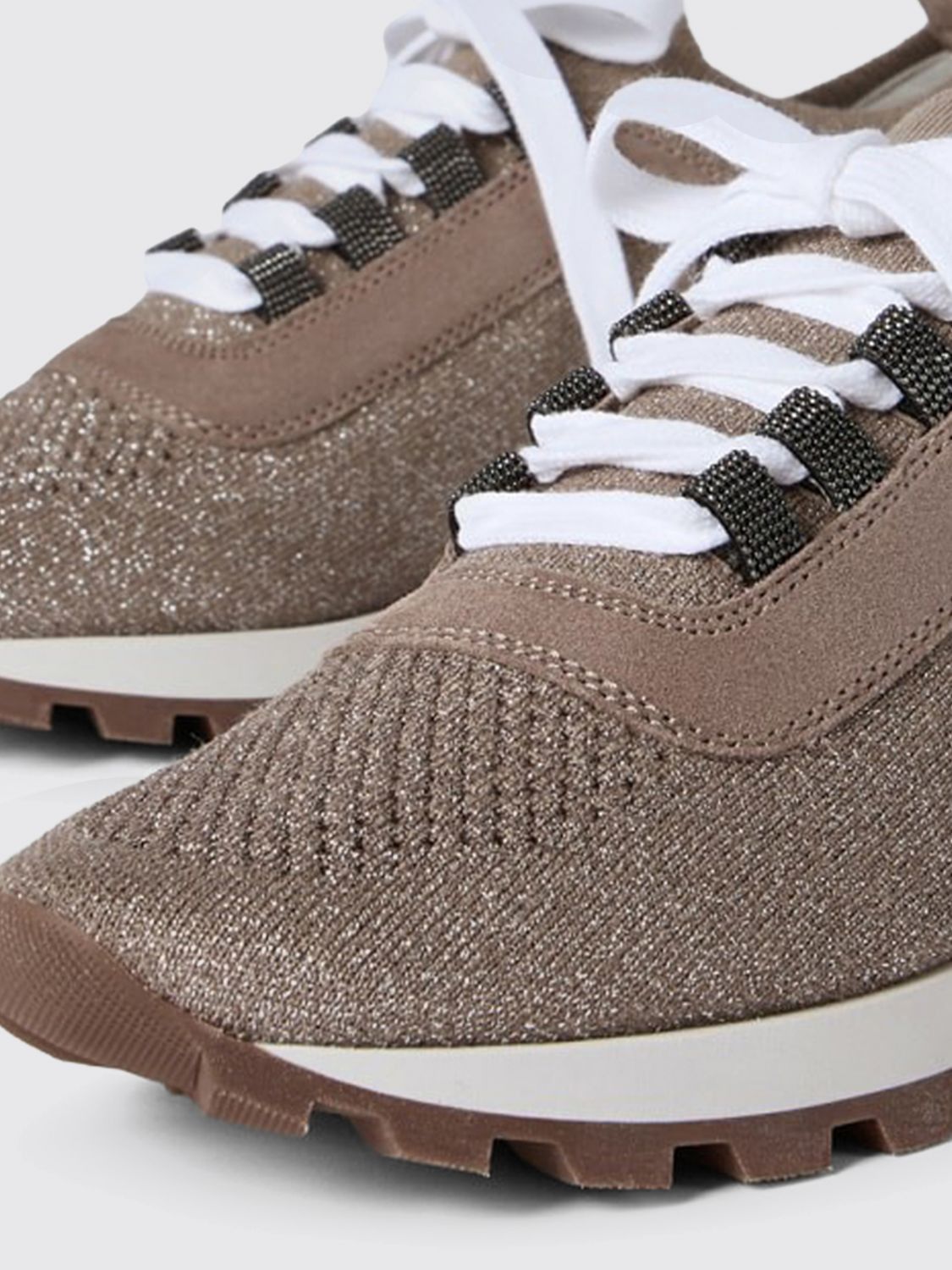 Brunello Cucinelli Brunello Cucinelli Sneakers Woman Brown Size US 10 / IT 40 - 4 Thumbnail