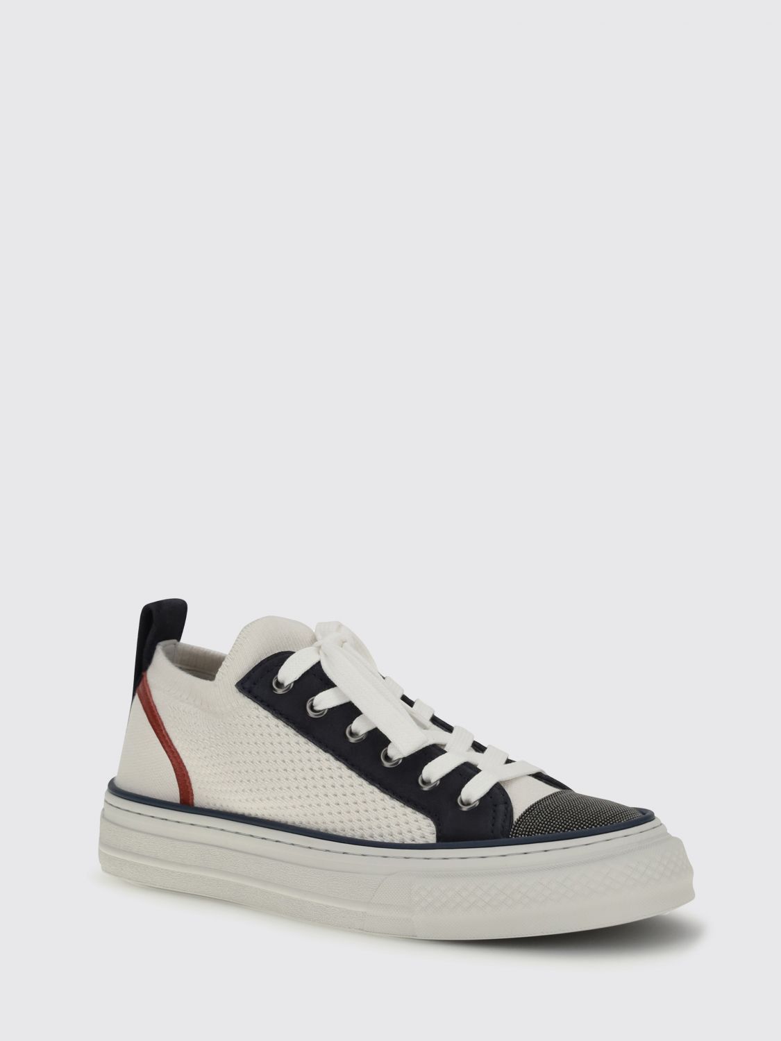 Brunello Cucinelli Brunello Cucinelli Sneakers Woman White Size US 8 / IT 38 - 2 Thumbnail
