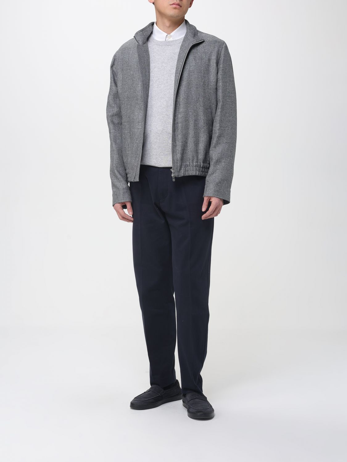 Brunello Cucinelli Brunello Cucinelli Jacket Men Grey Size US M / EU 48-50 / 2 - 2 Thumbnail