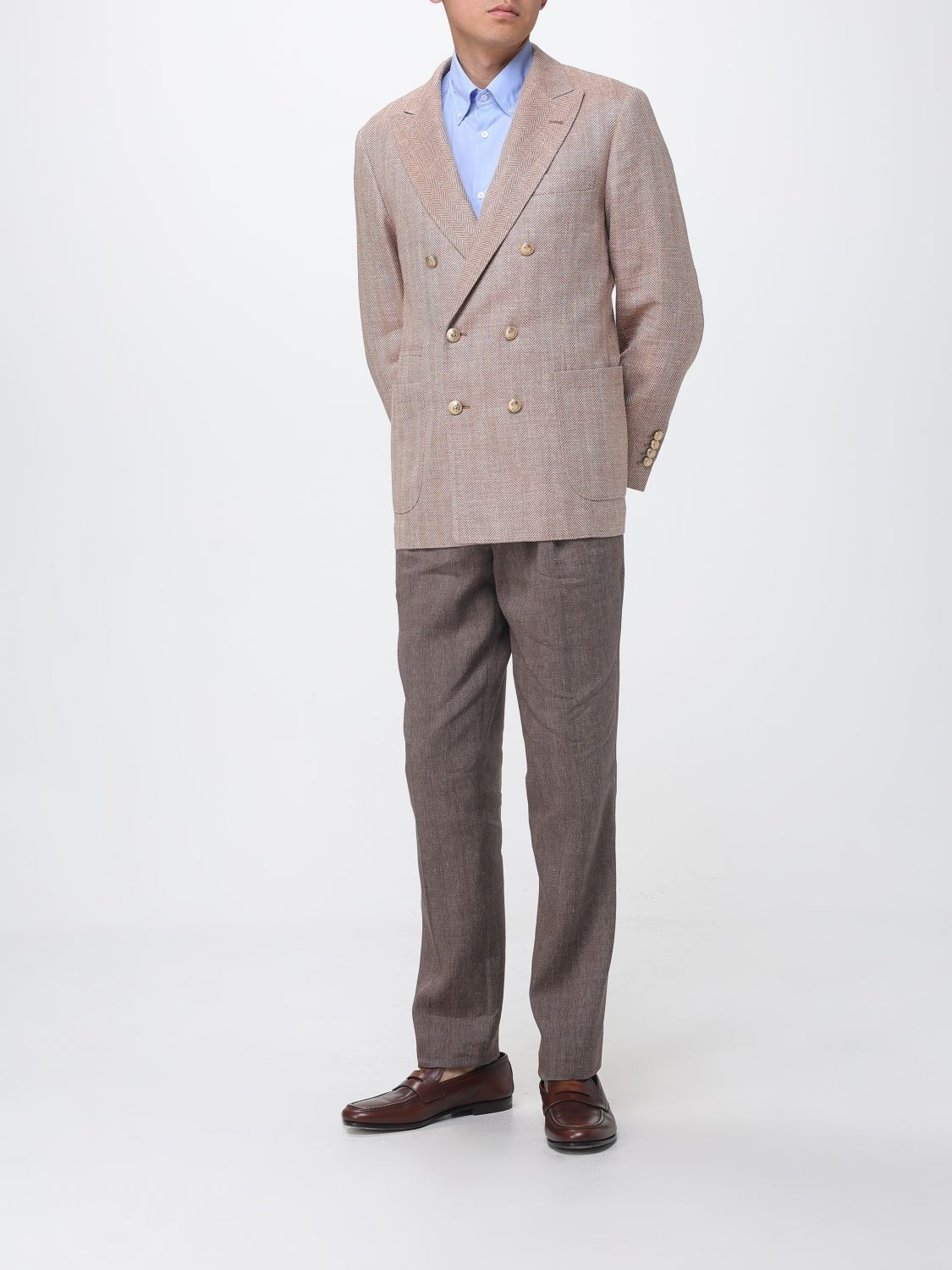 Brunello Cucinelli Brunello Cucinelli Jacket Men Orange Size US L / EU 52-54 / 3 - 2 Thumbnail